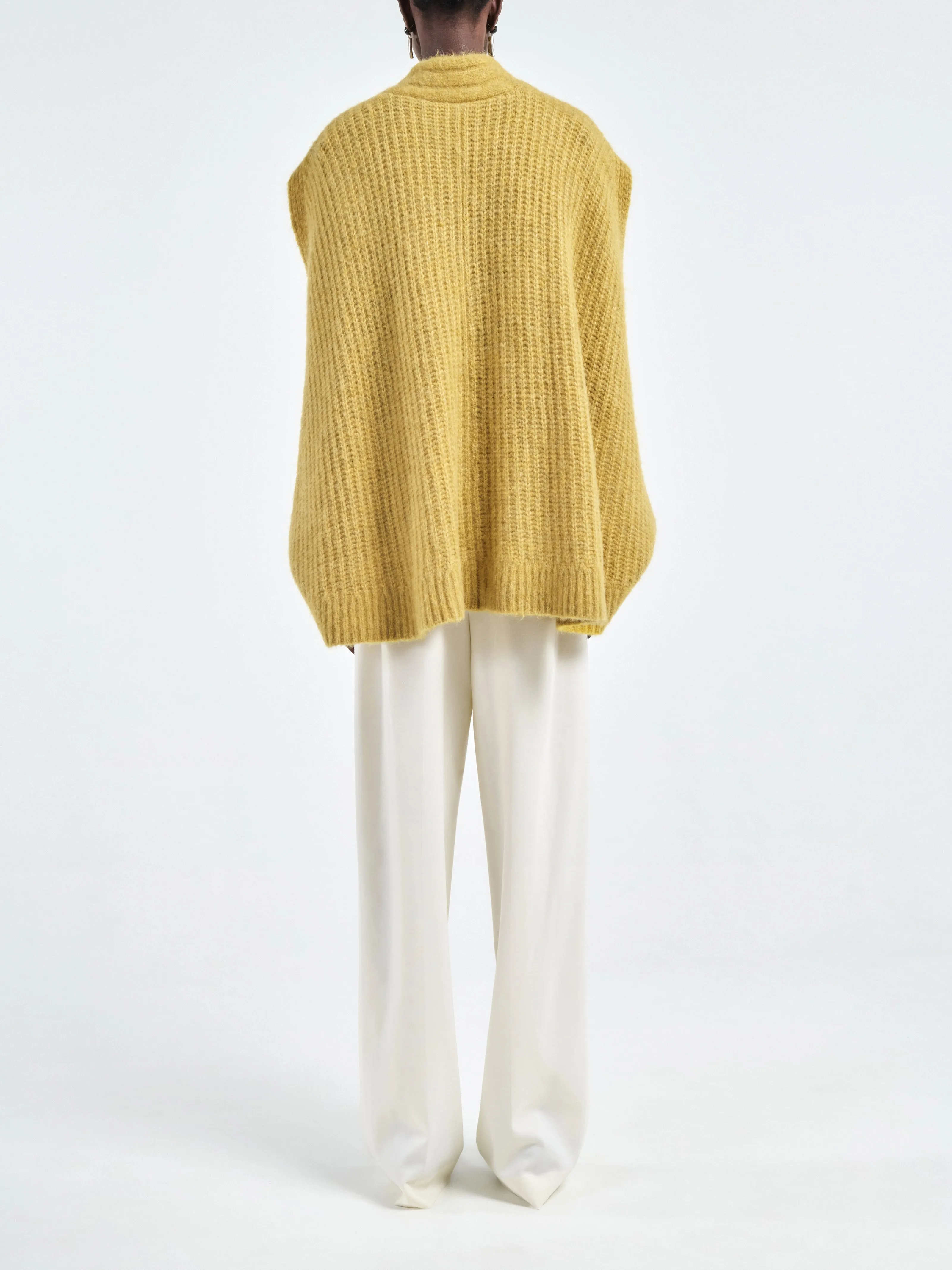 Cocoon Cape in Saffron sold by MARIA McMANUS product image thumbnail 4