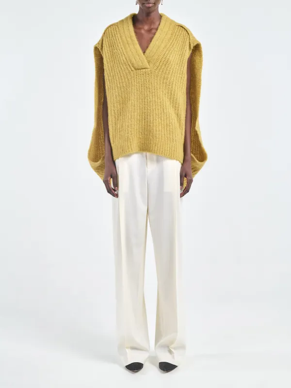 Cocoon Cape  in Saffron sold by MARIA McMANUS