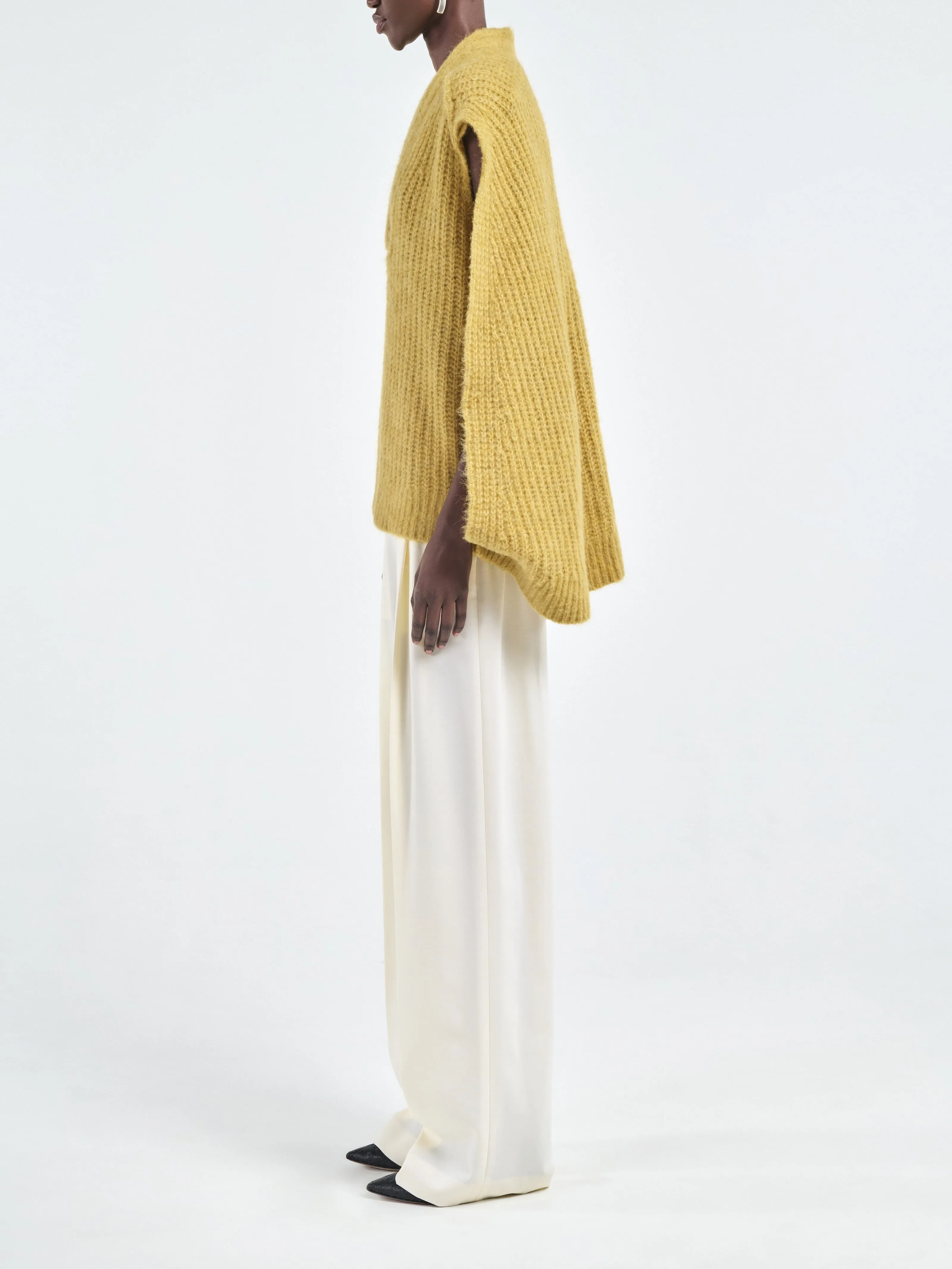 Cocoon Cape in Saffron sold by MARIA McMANUS product image thumbnail 3