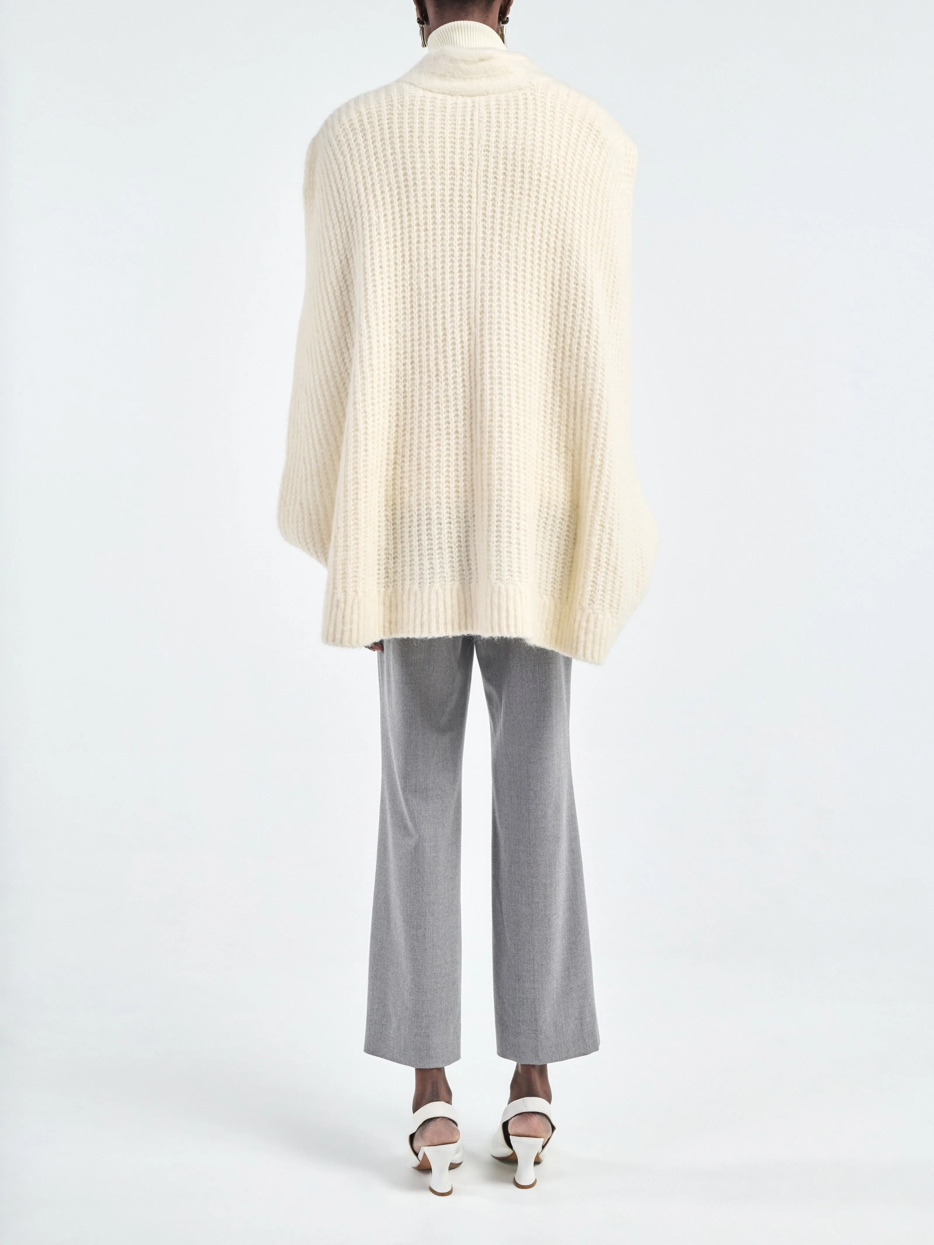 Cocoon Cape in Ivory sold by MARIA McMANUS product image thumbnail 2