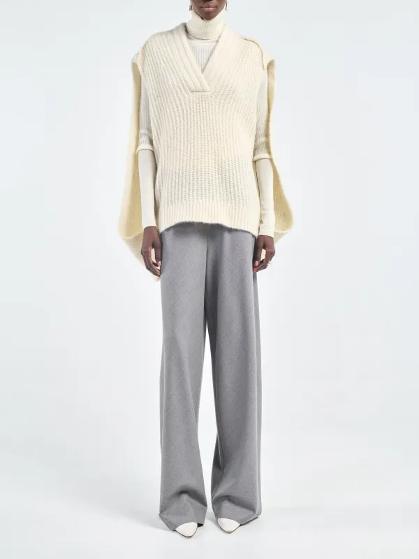 Cocoon Cape in Ivory sold by MARIA McMANUS