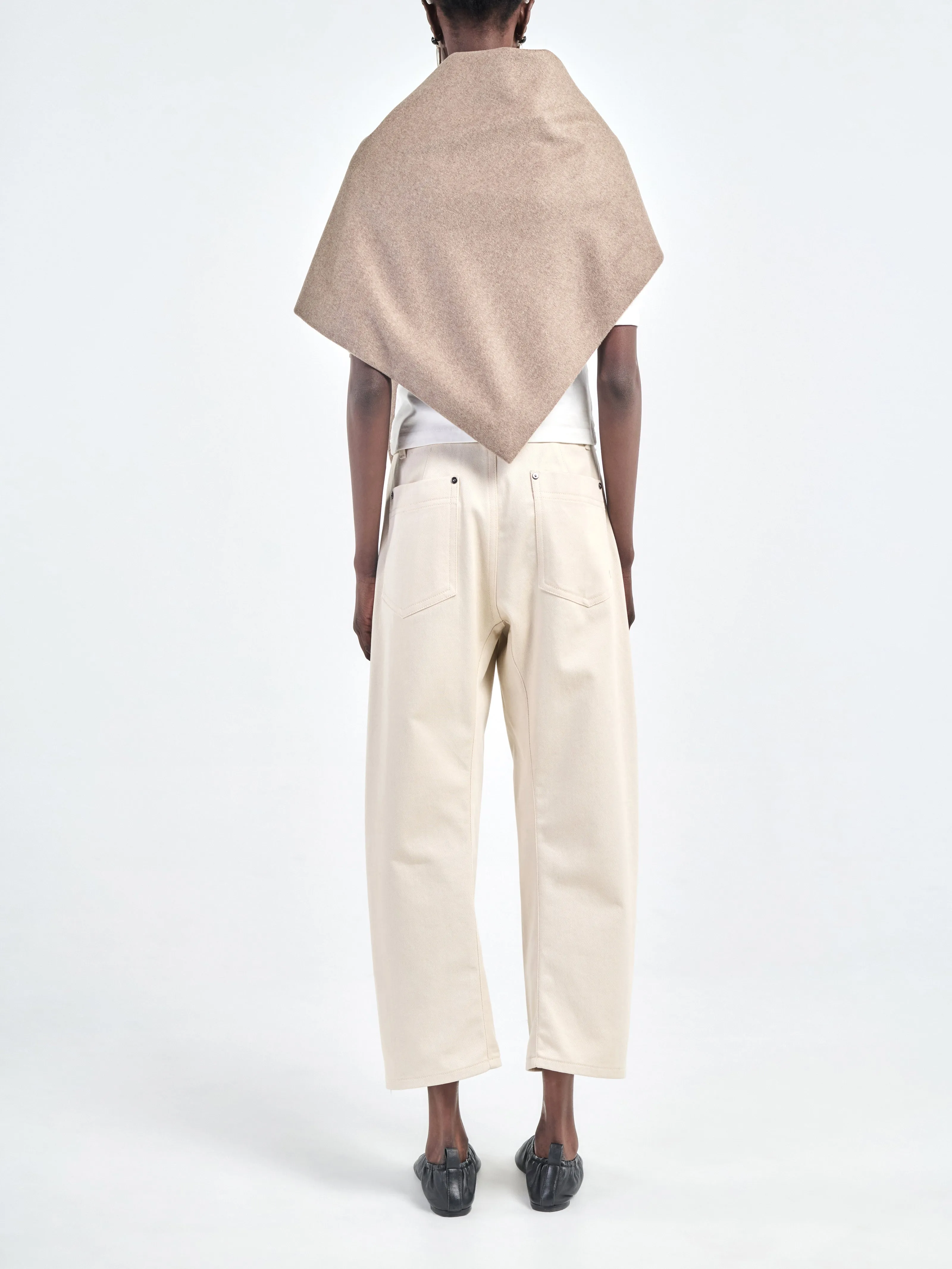 Bow Leg Crop Jean in Ecru sold by MARIA McMANUS product image thumbnail 2