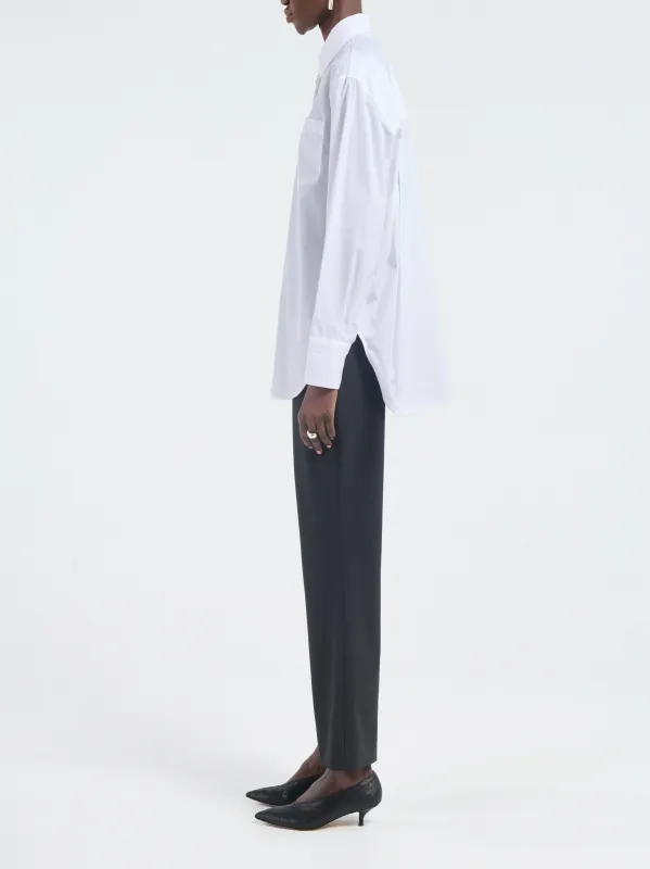 Oversized Tunic Shirt in Organic White sold by MARIA McMANUS
