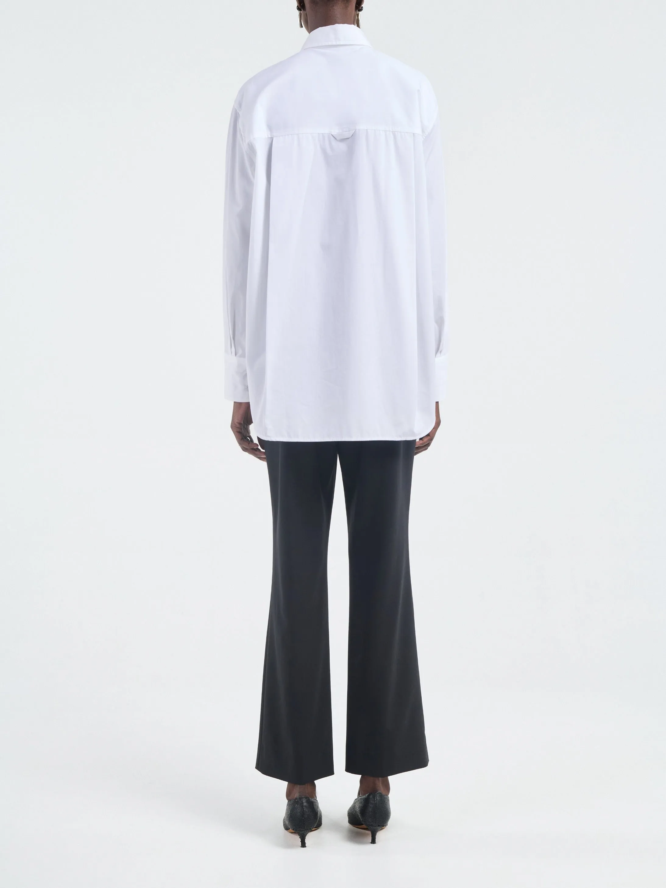 Oversized Tunic Shirt in Organic White sold by MARIA McMANUS product image thumbnail 2