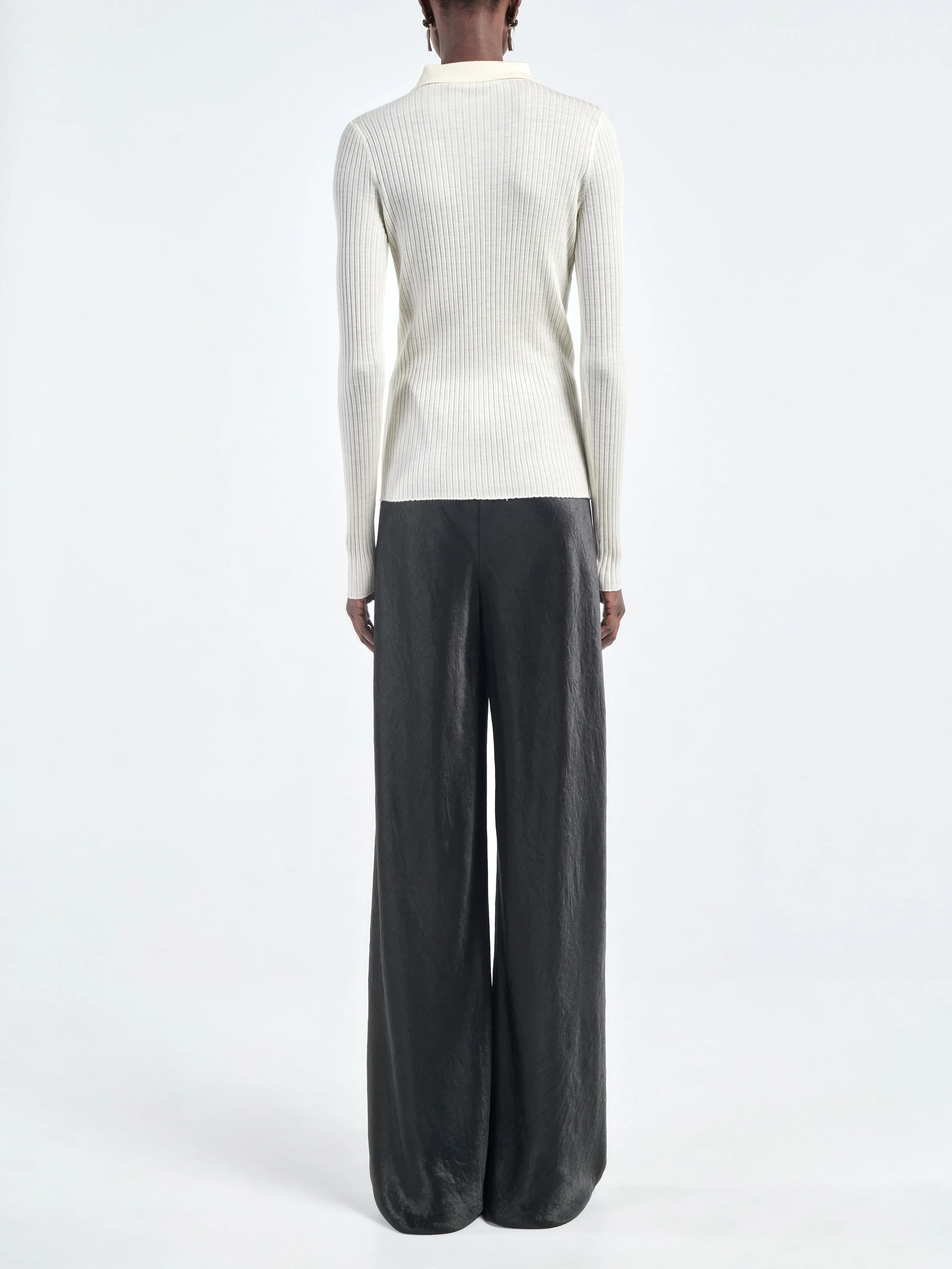 Single Button Polo in Ivory sold by MARIA McMANUS product image thumbnail 4