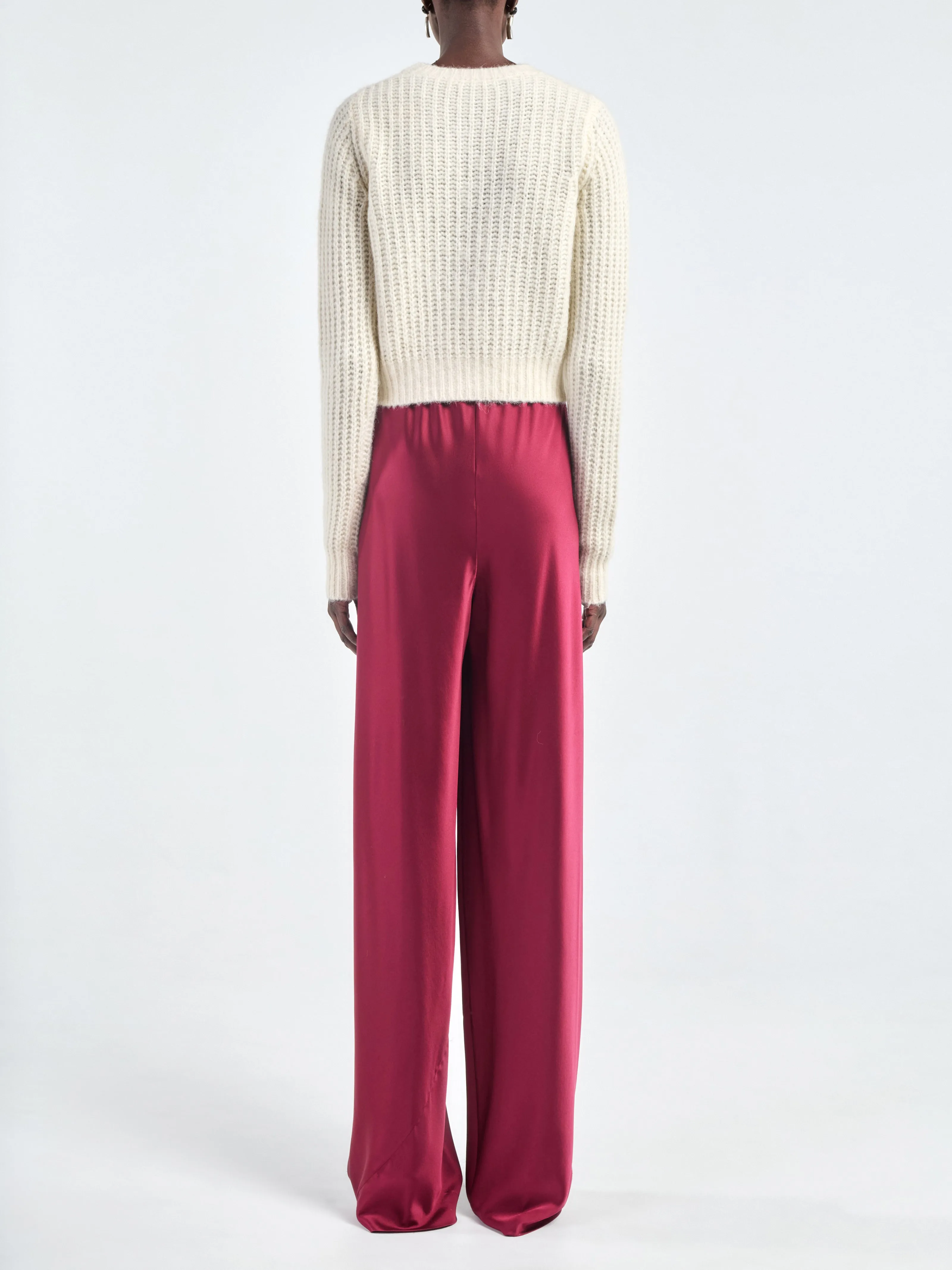 Bias Cut Trouser in Ox Blood sold by MARIA McMANUS product image thumbnail 3