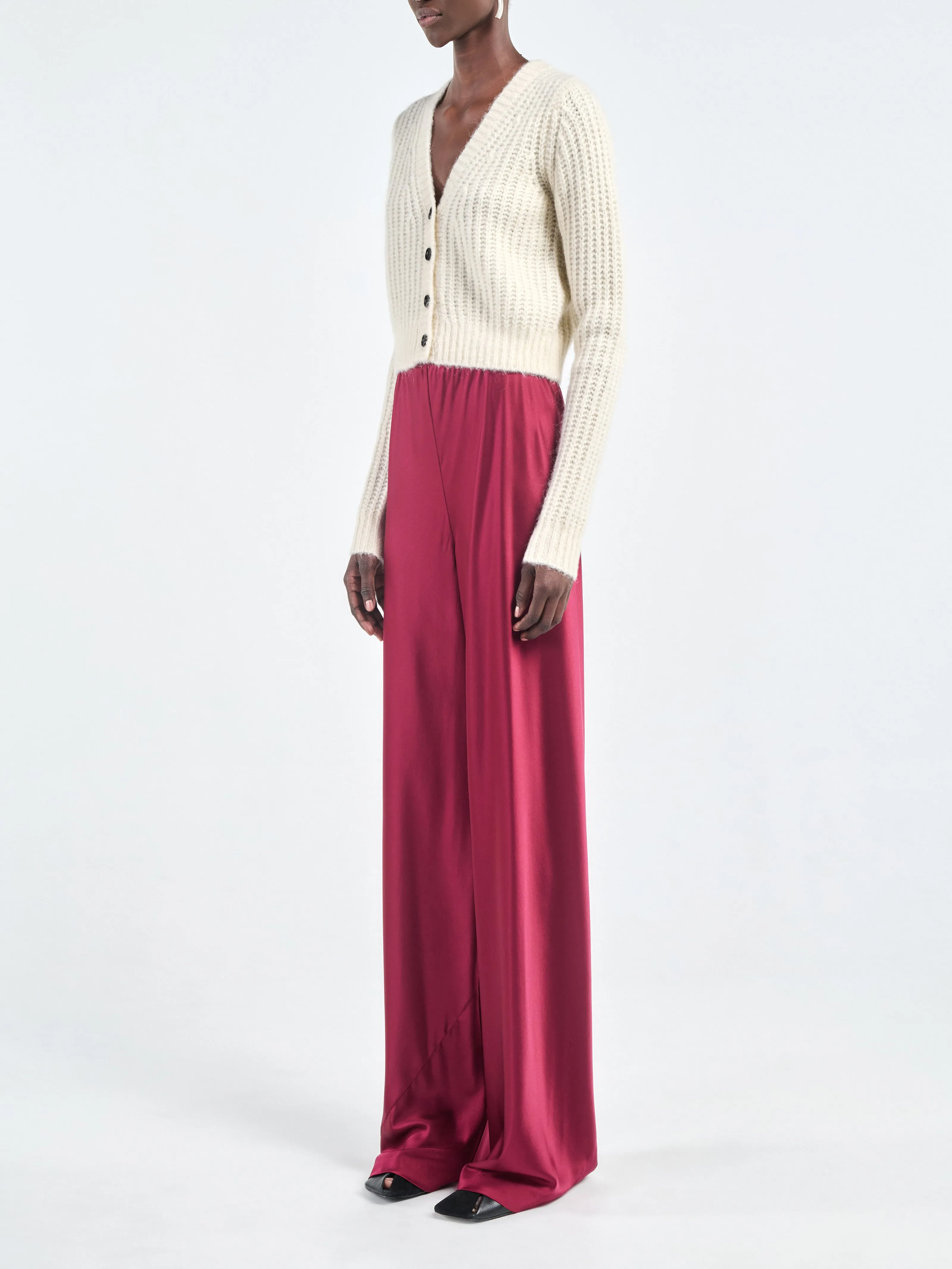 Bias Cut Trouser in Ox Blood sold by MARIA McMANUS product image thumbnail 2