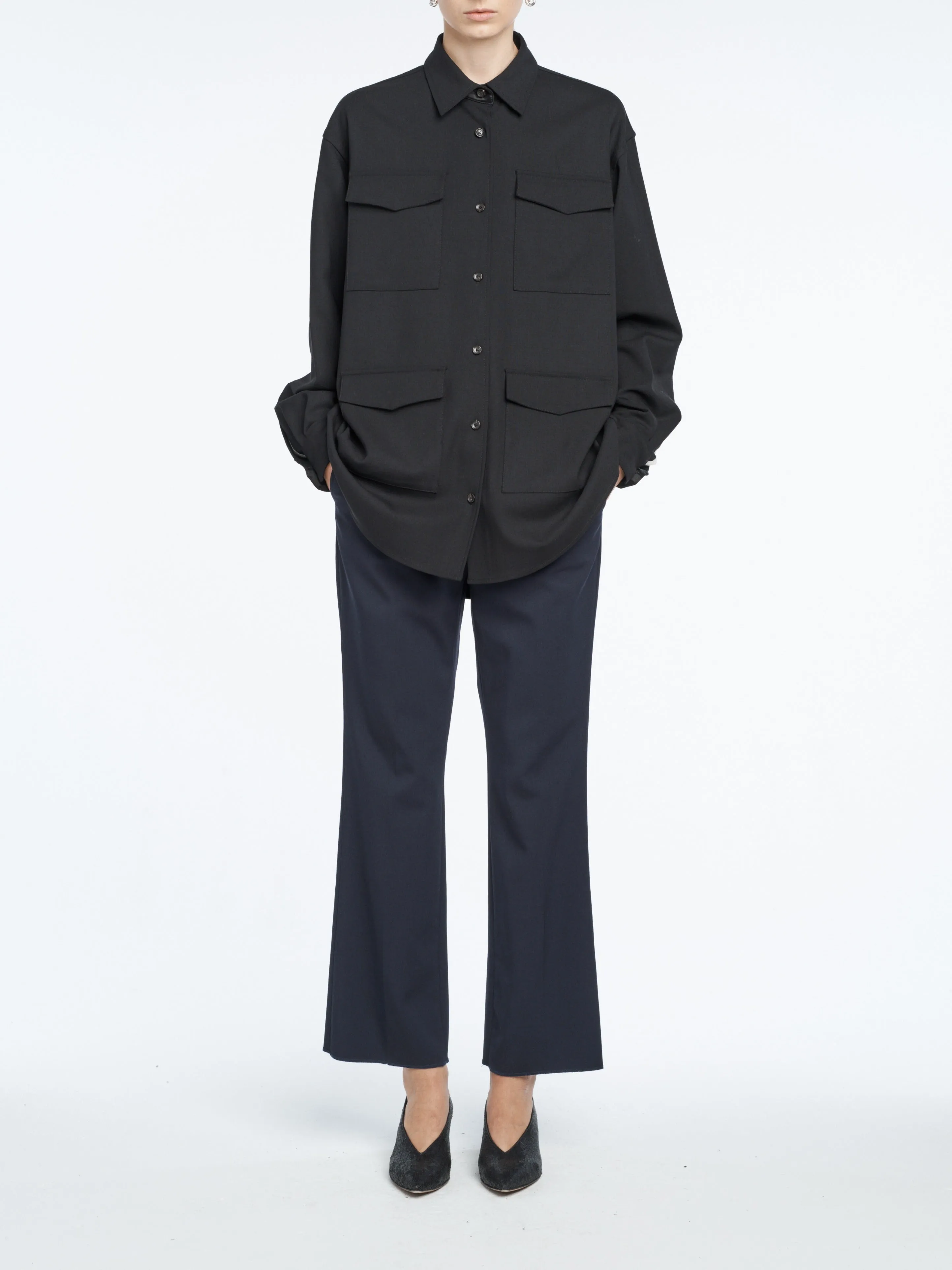 Cargo Jacket in Black sold by MARIA McMANUS product image thumbnail 3