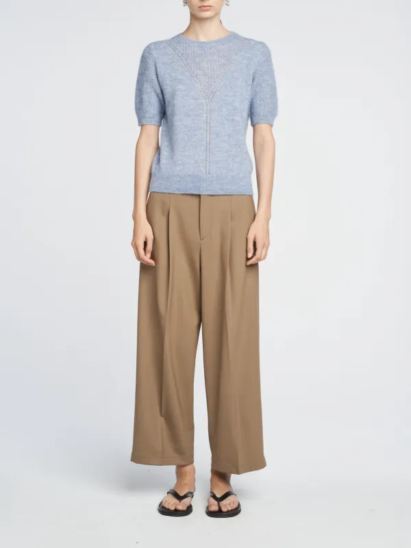 Honeycomb T-Shirt in Pale Blue sold by MARIA McMANUS