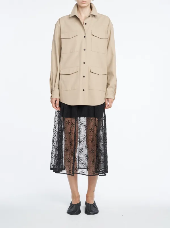 Cargo Jacket in Khaki sold by MARIA McMANUS