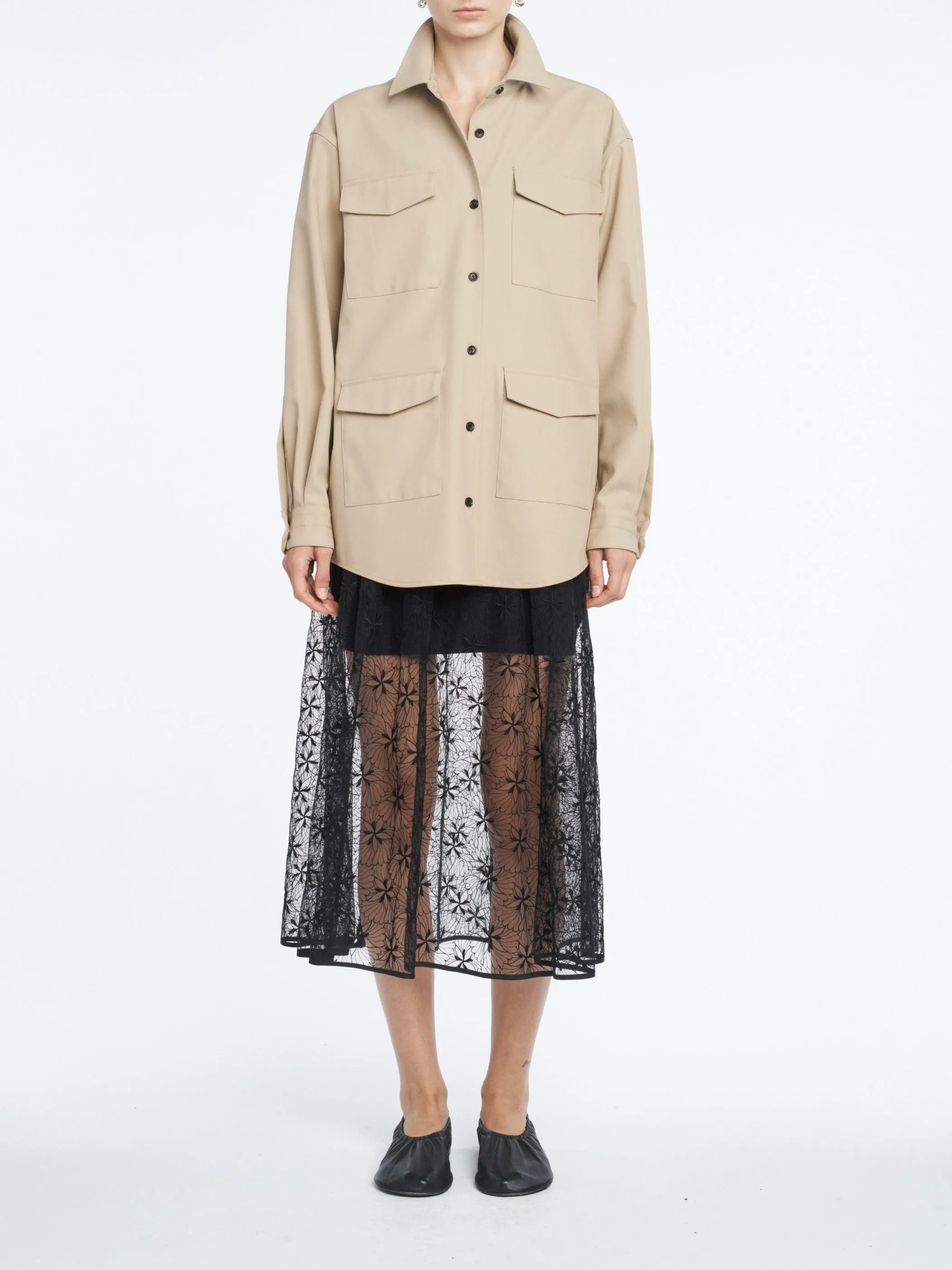 Cargo Jacket in Khaki sold by MARIA McMANUS