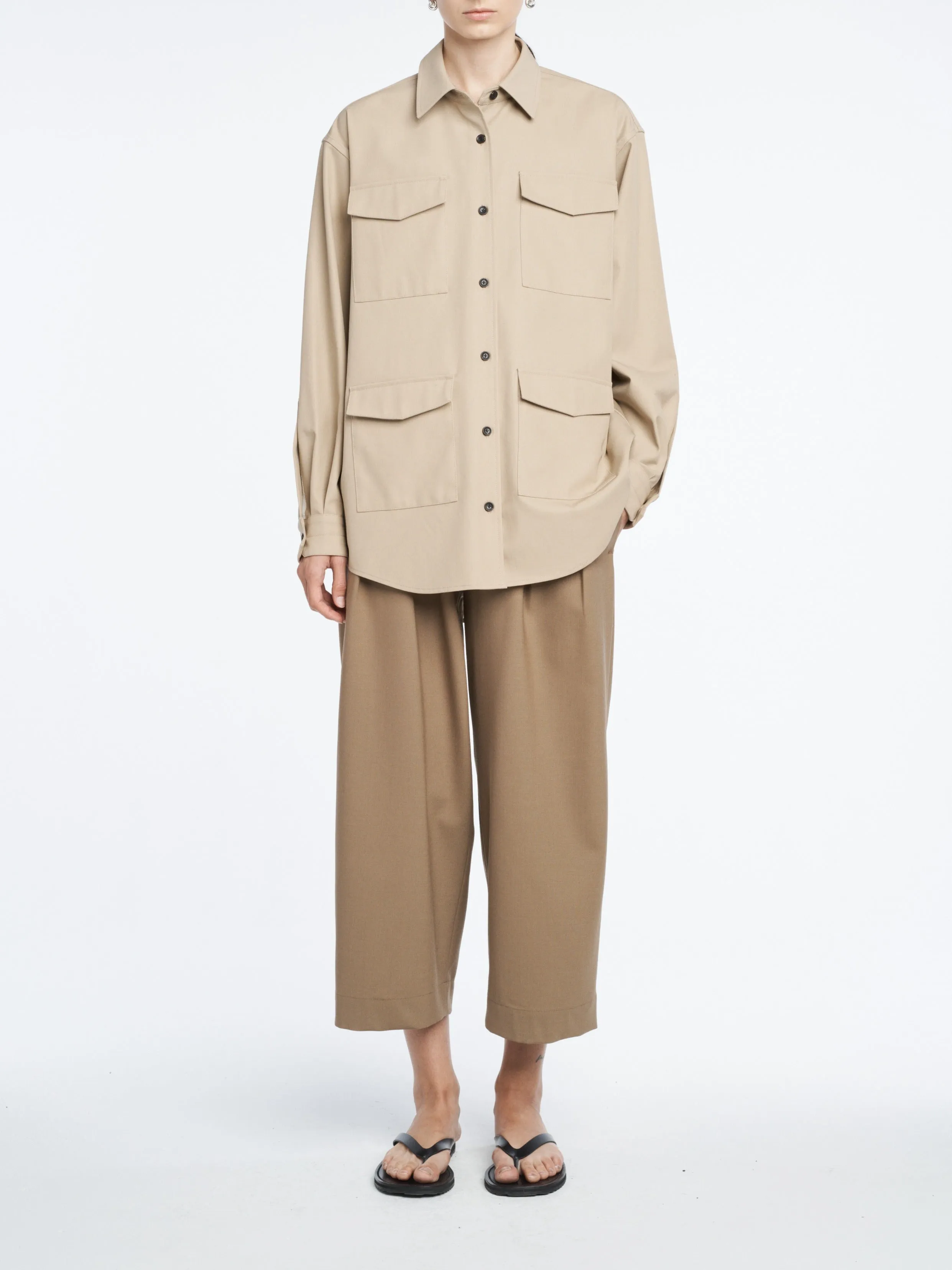 Cargo Jacket in Khaki sold by MARIA McMANUS product image thumbnail 5