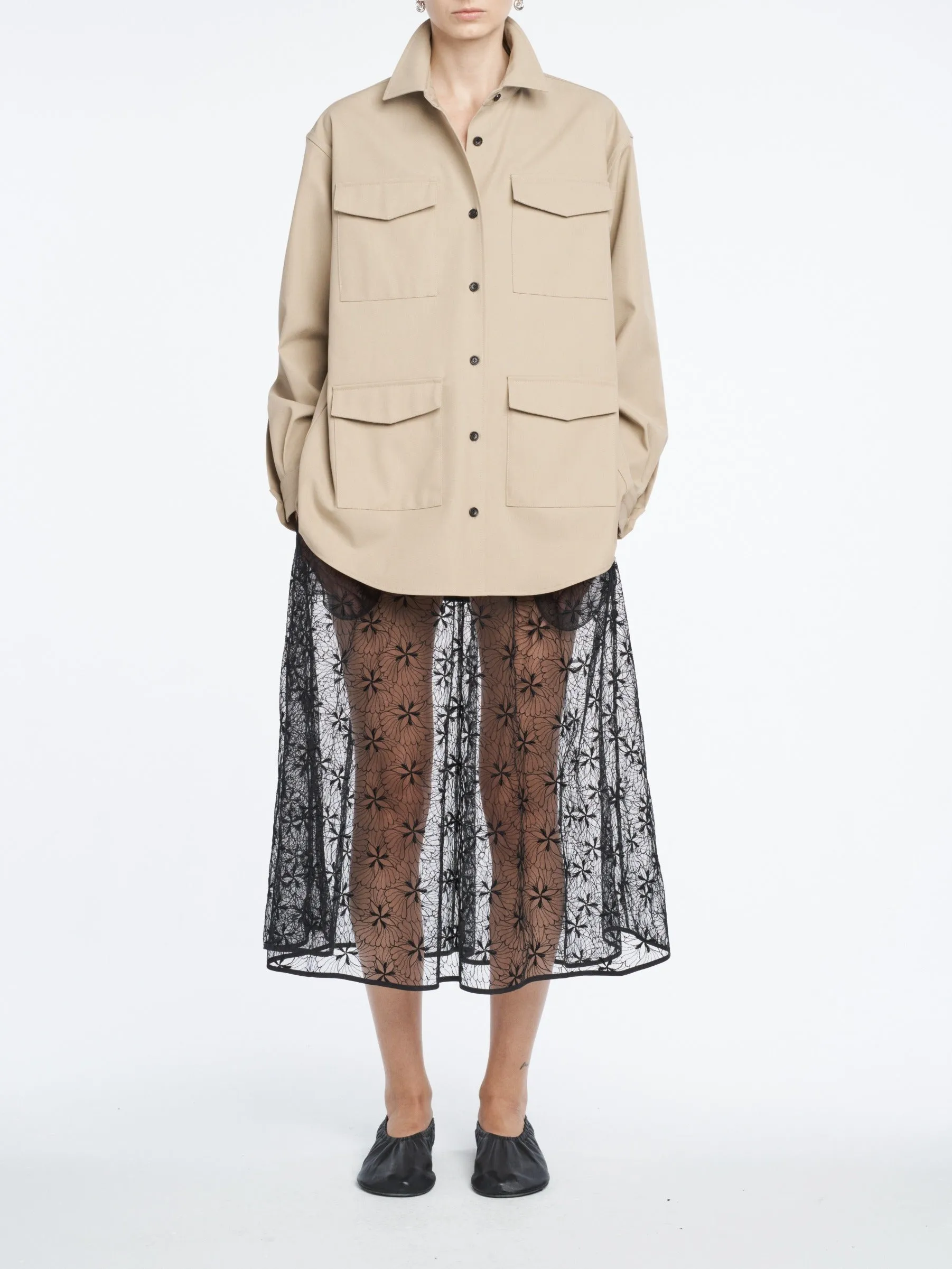 Cargo Jacket in Khaki sold by MARIA McMANUS product image thumbnail 2