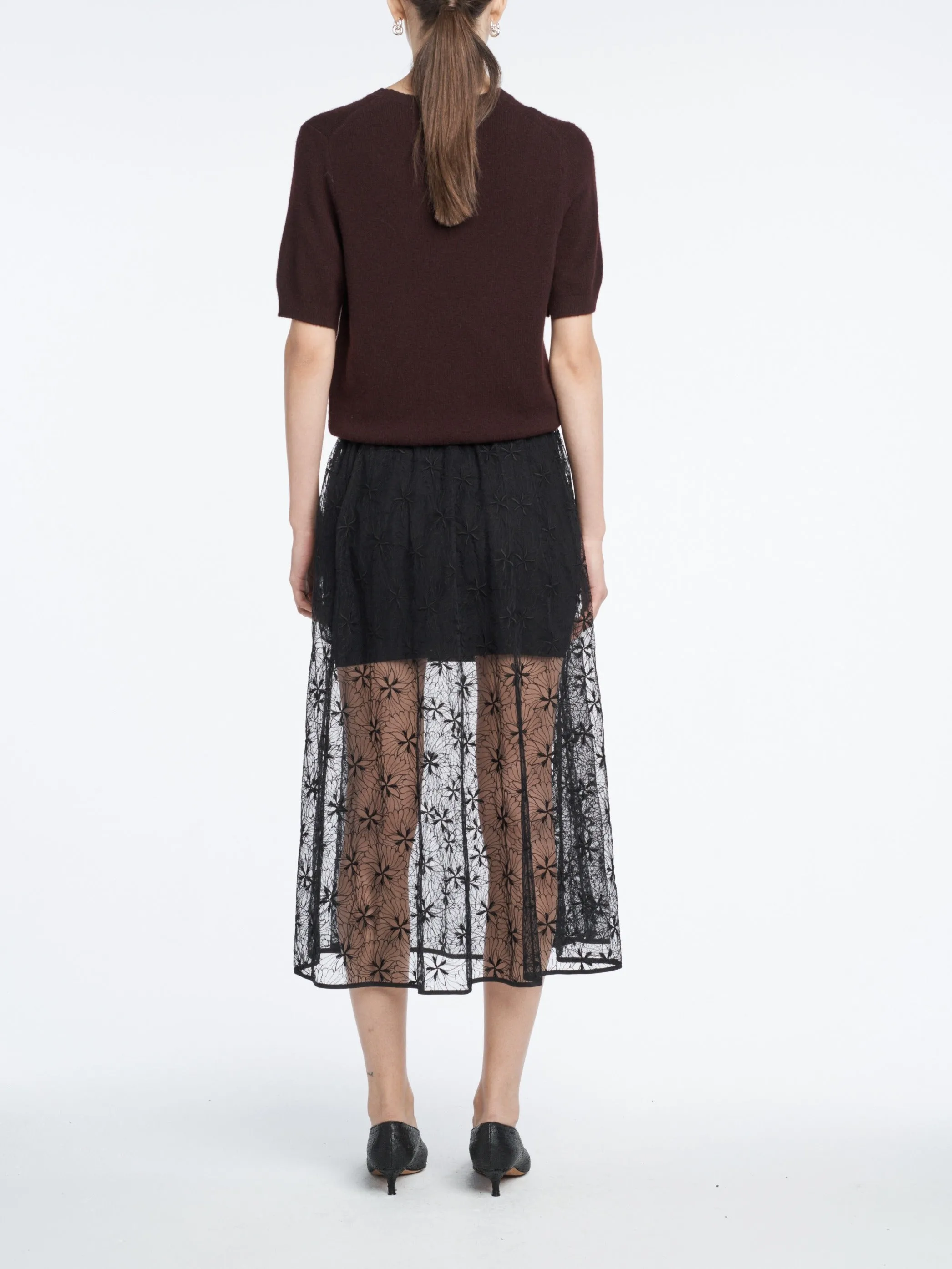 Circle Skirt in Black Lace sold by MARIA McMANUS product image thumbnail 4