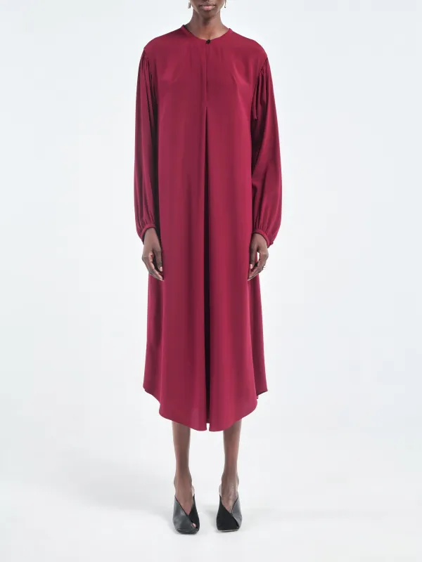 Belted Boho Dress in Ox Blood made by MARIA McMANUS