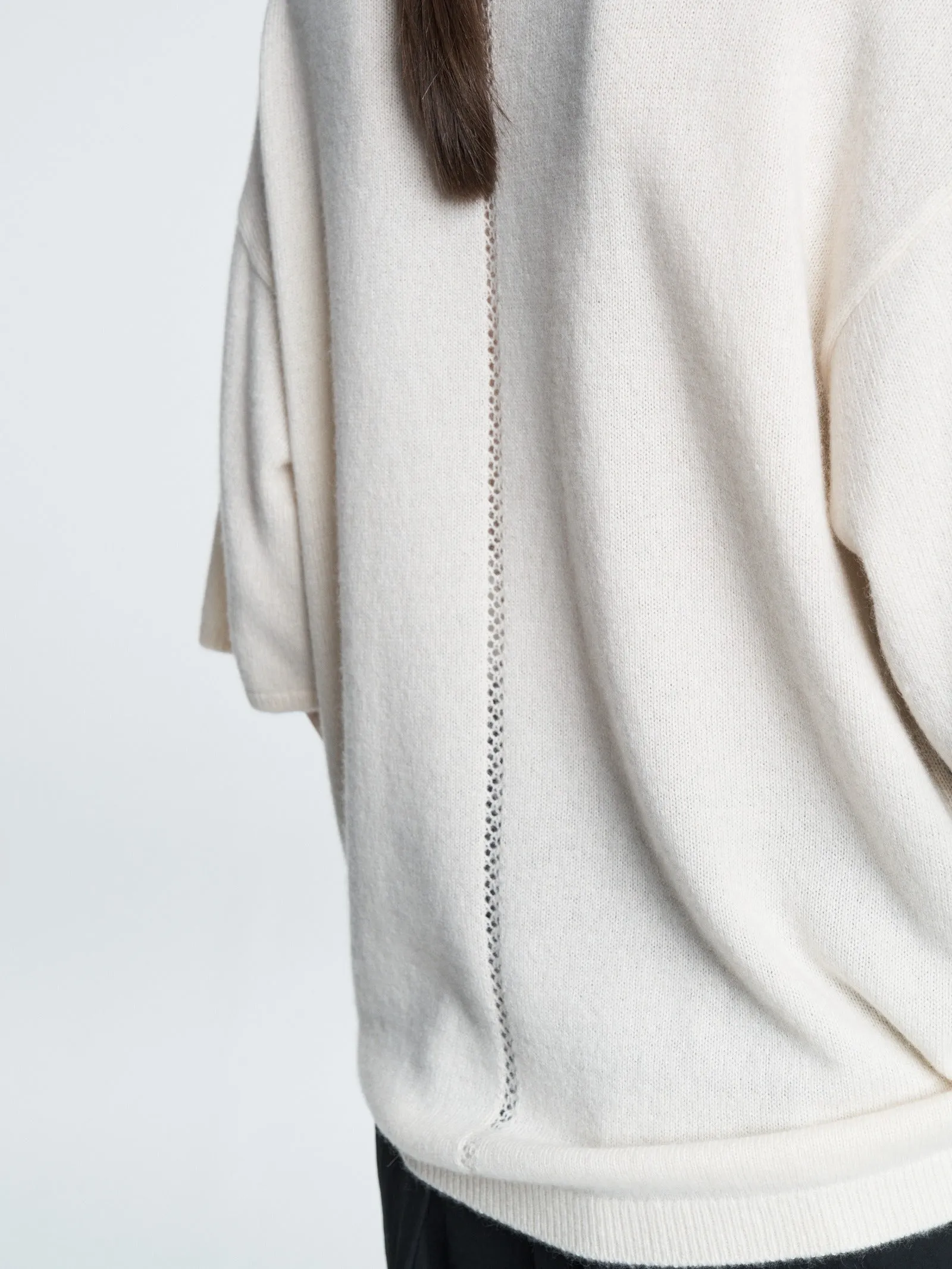 Drop Shoulder T-Shirt in Ivory sold by MARIA McMANUS product image thumbnail 4