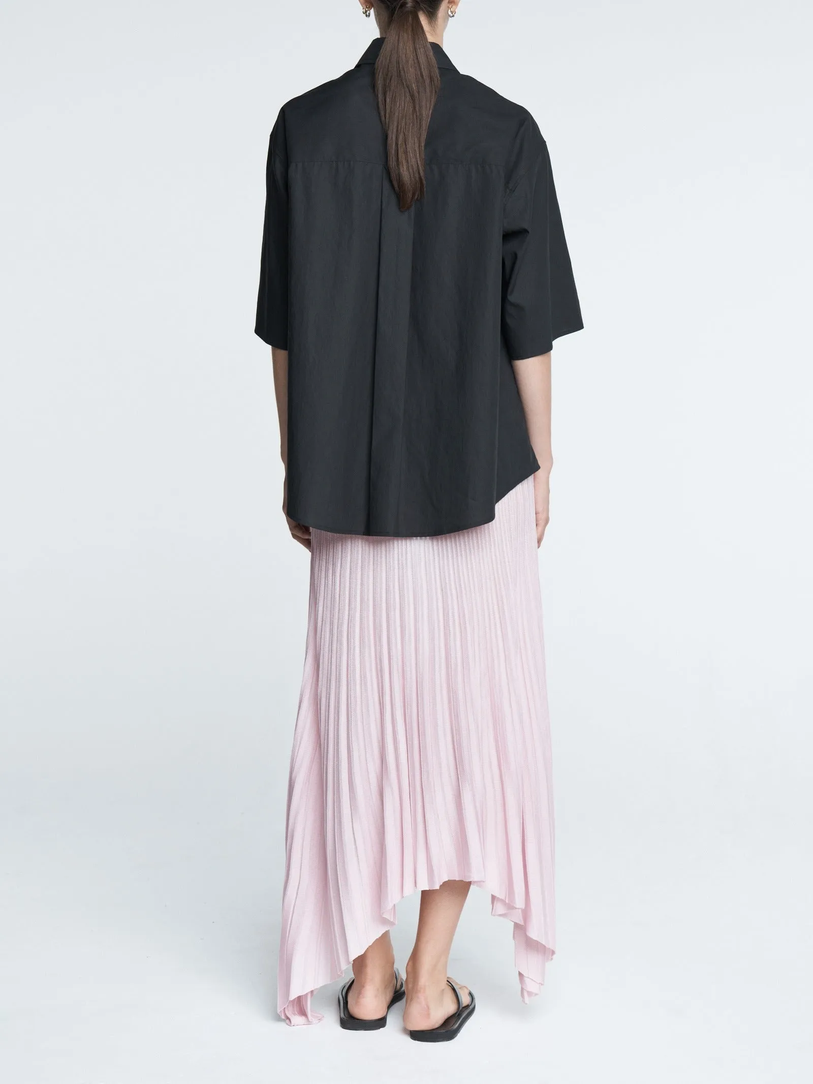 Tunic Short Sleeve Shirt in Black sold by MARIA McMANUS product image thumbnail 3