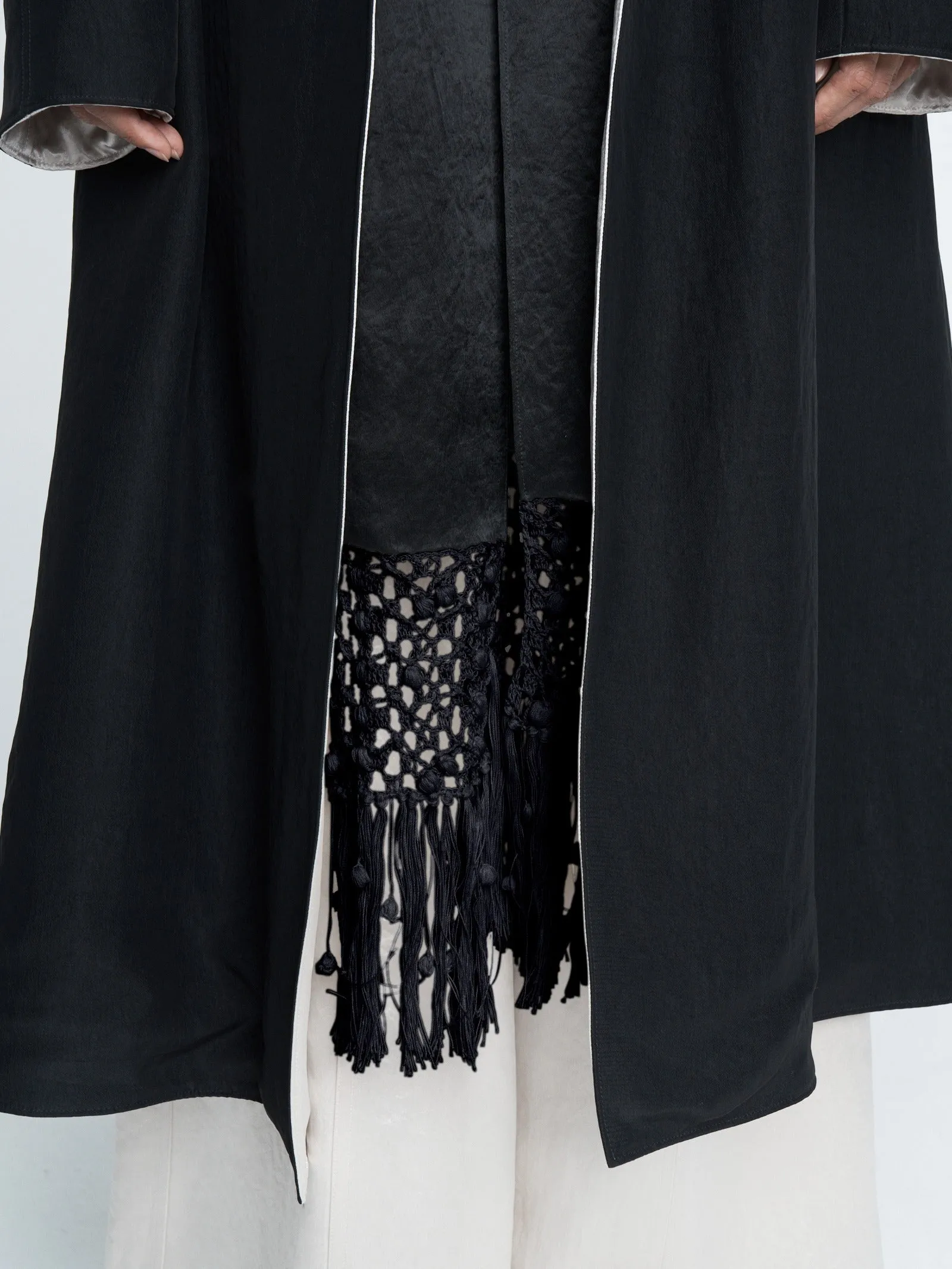 Macramé Opera Scarf in Black sold by MARIA McMANUS product image thumbnail 2