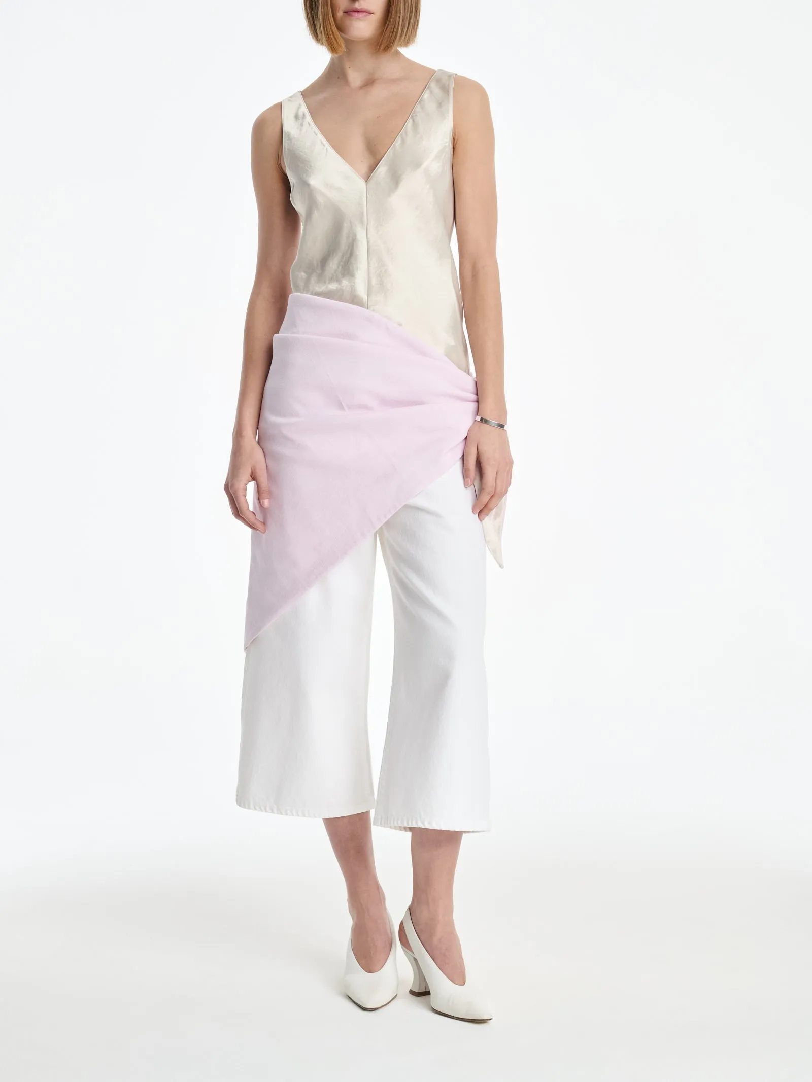AGOLDE x MARIA MCMANUS Bandana in Stone Wash Powder Pink sold by MARIA McMANUS product image thumbnail 3