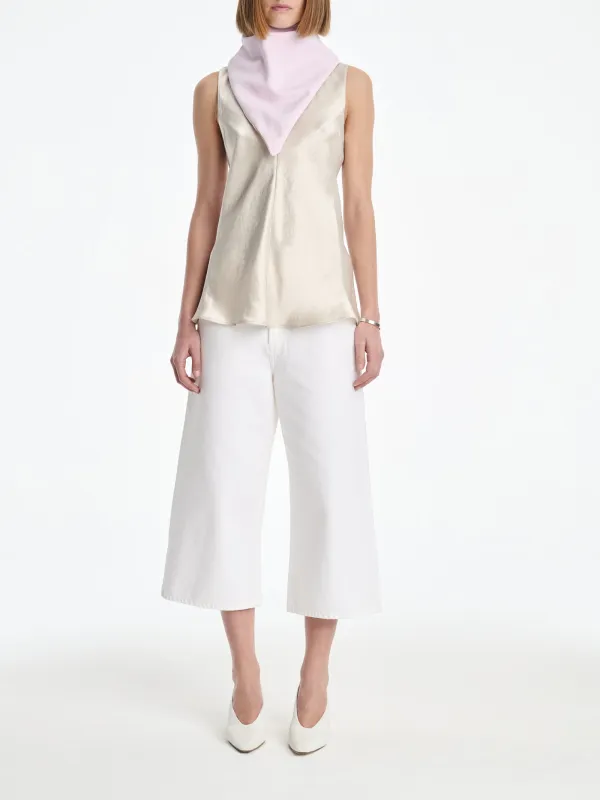 AGOLDE x MARIA MCMANUS Bandana in Stone Wash Powder Pink made by Agolde