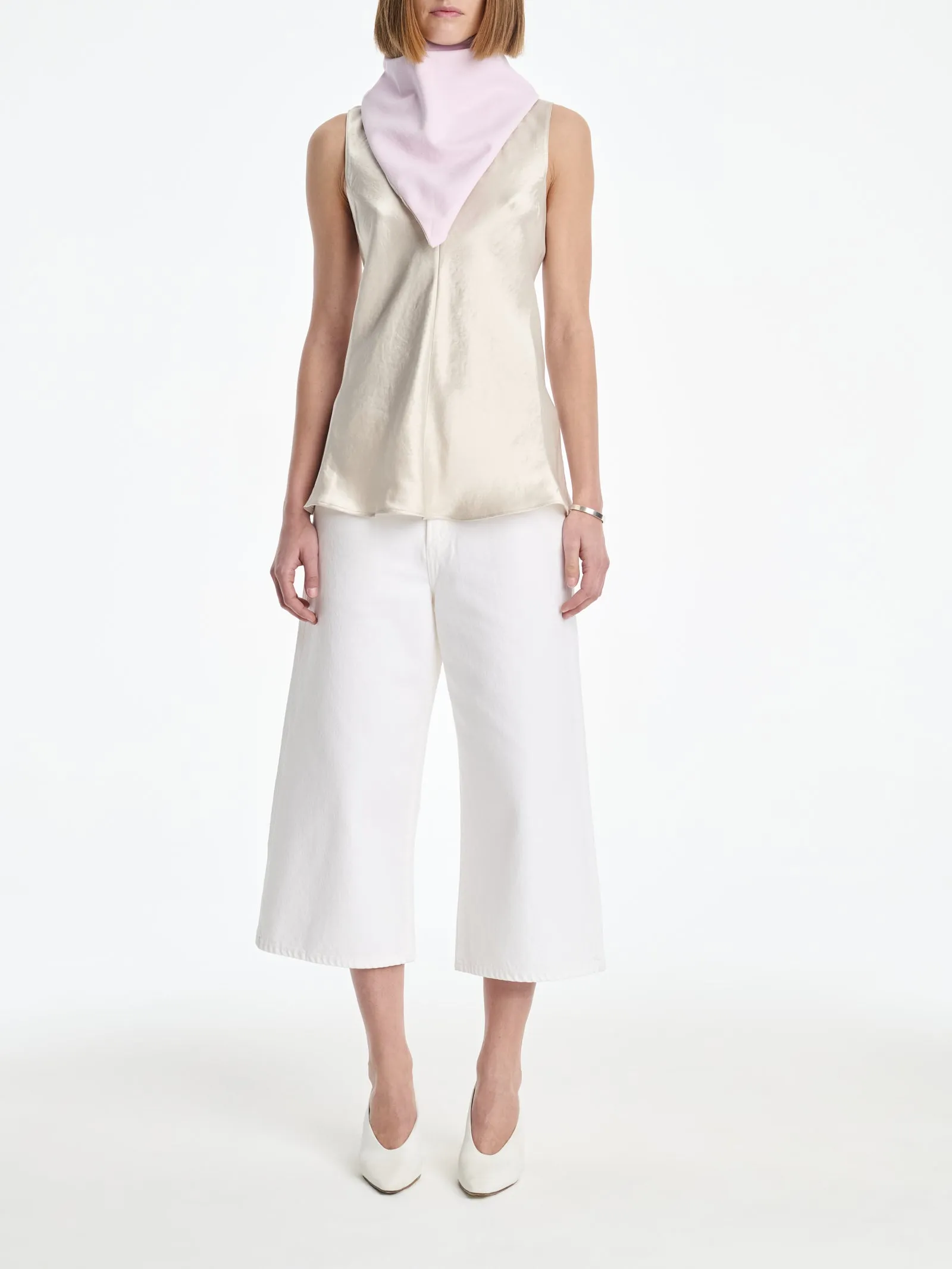 AGOLDE x MARIA MCMANUS Bandana in Stone Wash Powder Pink sold by MARIA McMANUS