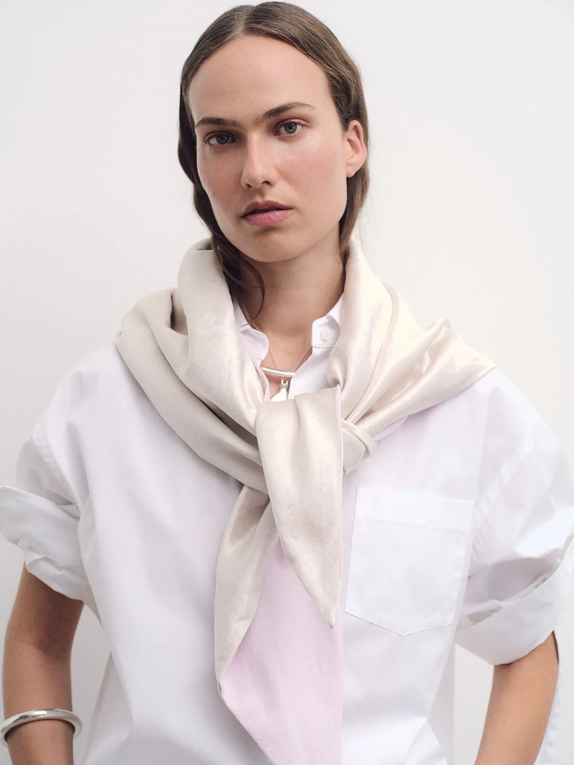 AGOLDE x MARIA MCMANUS Bandana in Stone Wash Powder Pink sold by MARIA McMANUS product image thumbnail 2