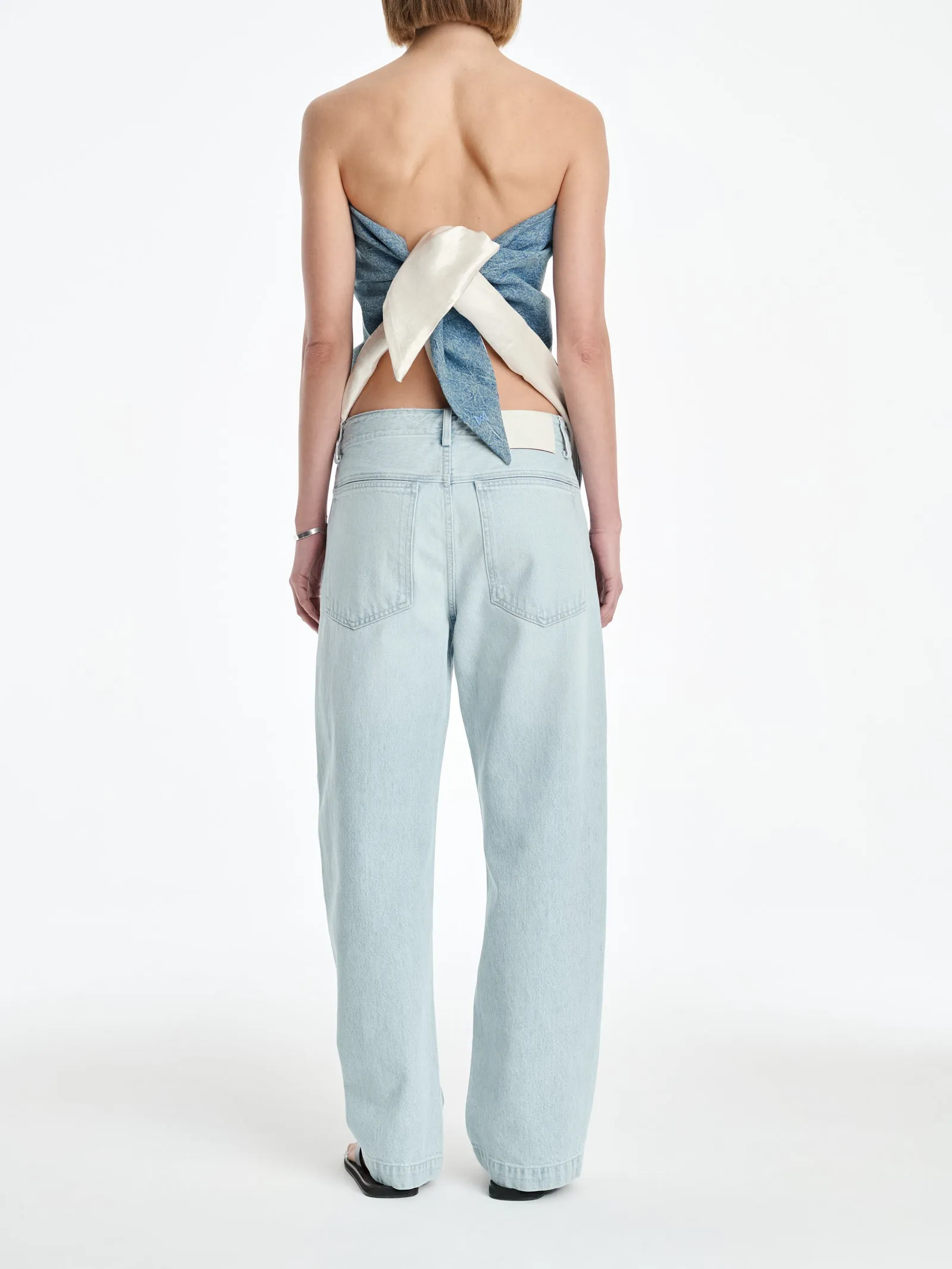 AGOLDE x MARIA MCMANUS Bandana in Crinkle Indigo sold by MARIA McMANUS product image thumbnail 4