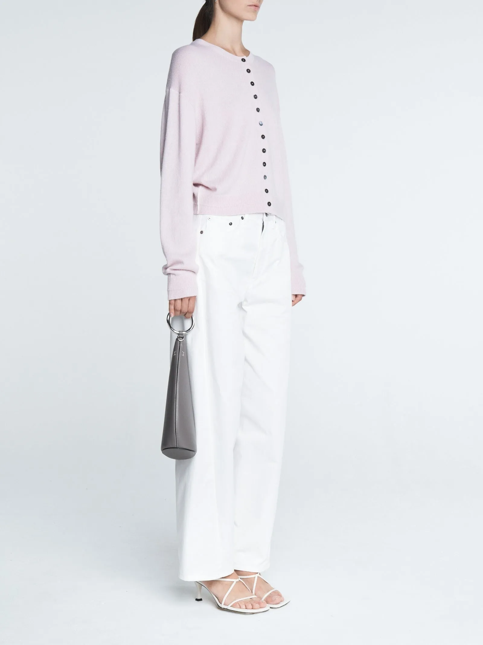 Bow Leg Crop in White sold by MARIA McMANUS product image thumbnail 2