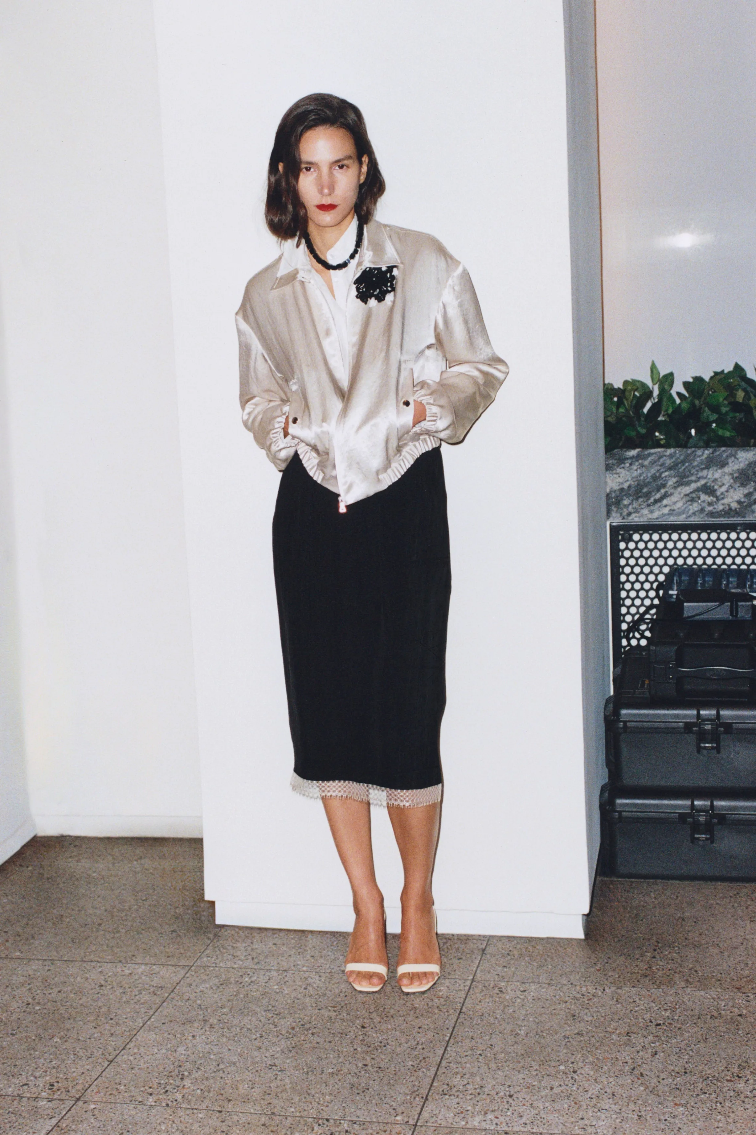 Flight Jacket in Champagne sold by MARIA McMANUS product image thumbnail 2