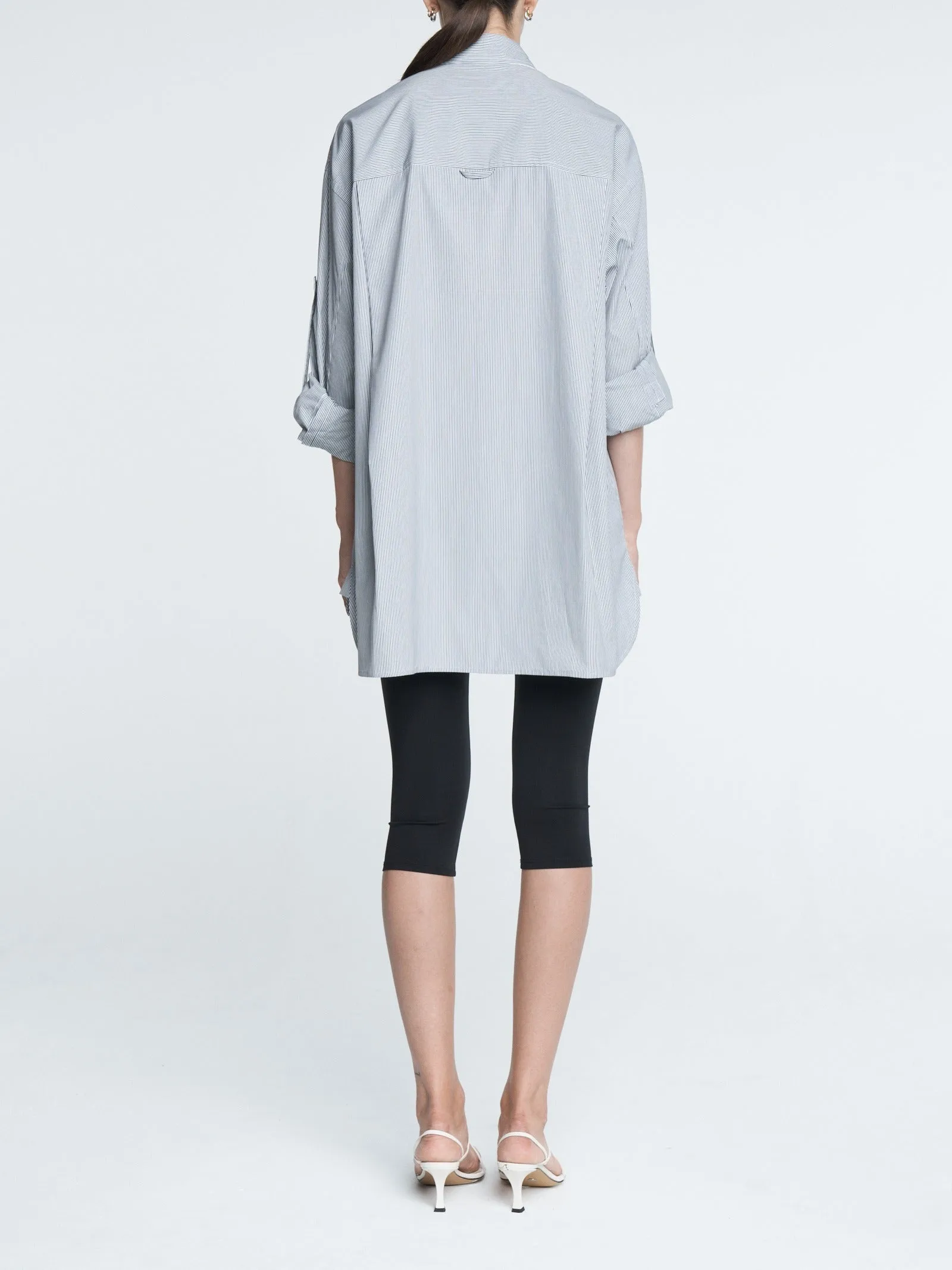 A Line Massive Shirt in Pinstripe Black/
White sold by MARIA McMANUS product image thumbnail 2