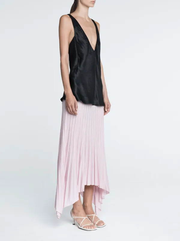 Deep V Tunic in Black made by MARIA McMANUS