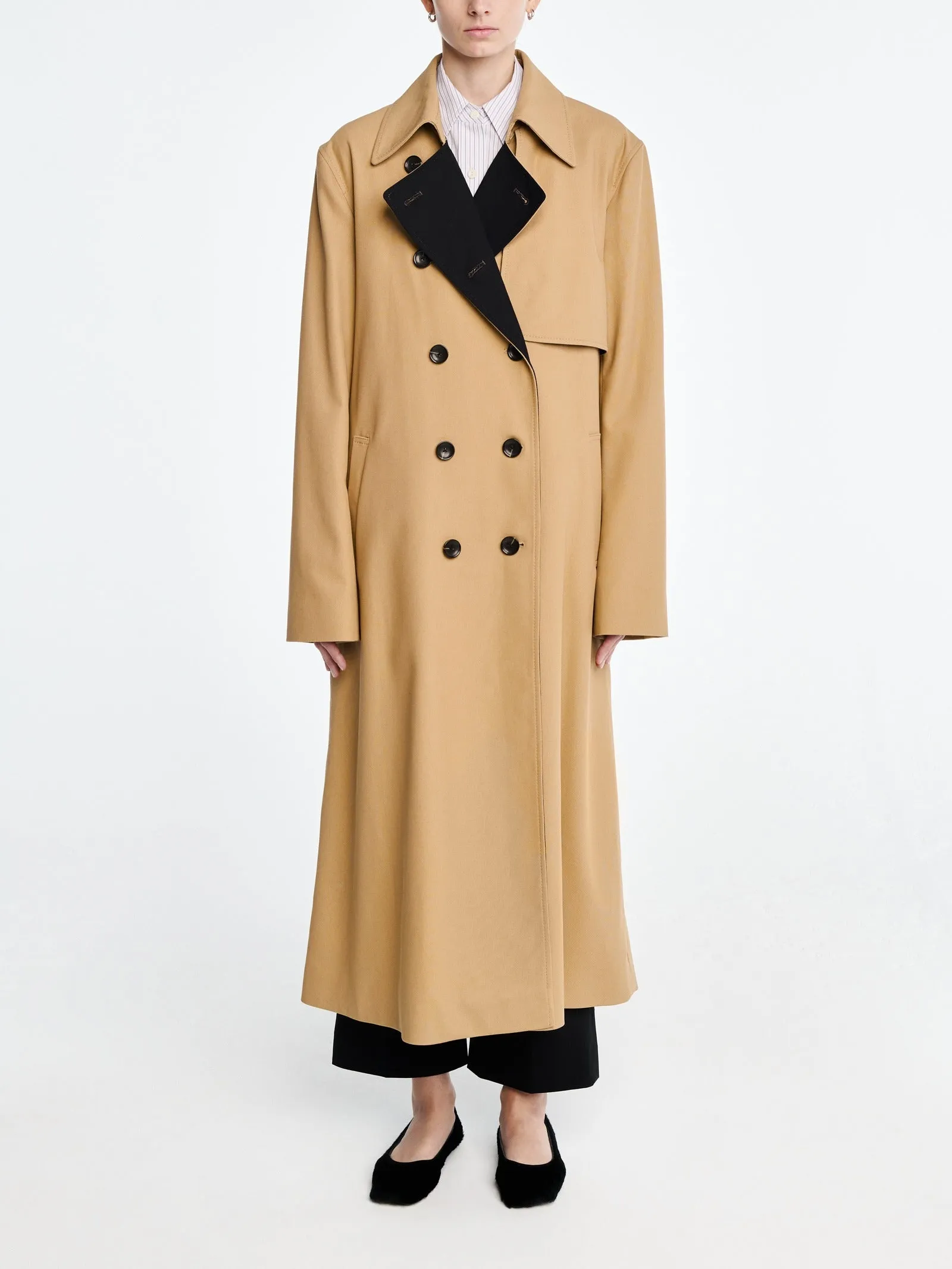 Double Faced Trench Coat in Honey sold by MARIA McMANUS product image thumbnail 4
