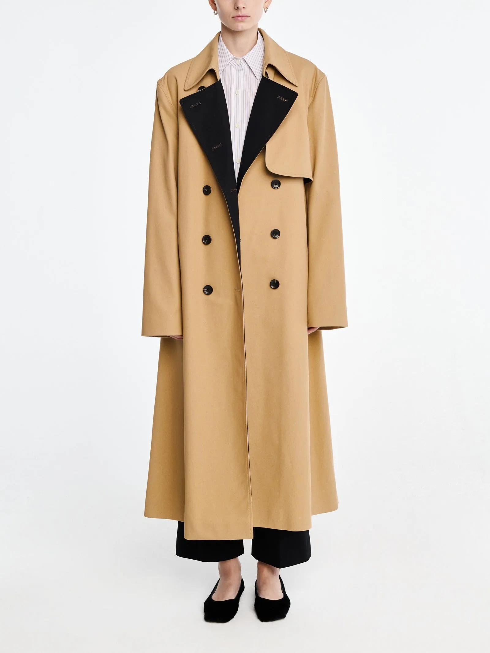 Double Faced Trench Coat in Honey sold by MARIA McMANUS product image thumbnail 5