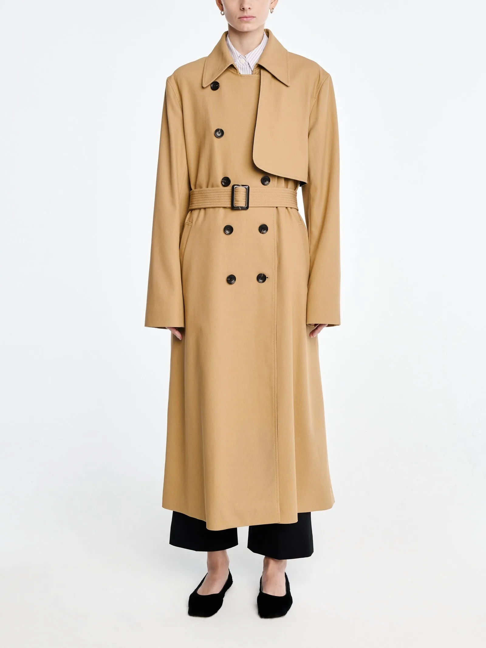 Double Faced Trench Coat in Honey sold by MARIA McMANUS product image thumbnail 3