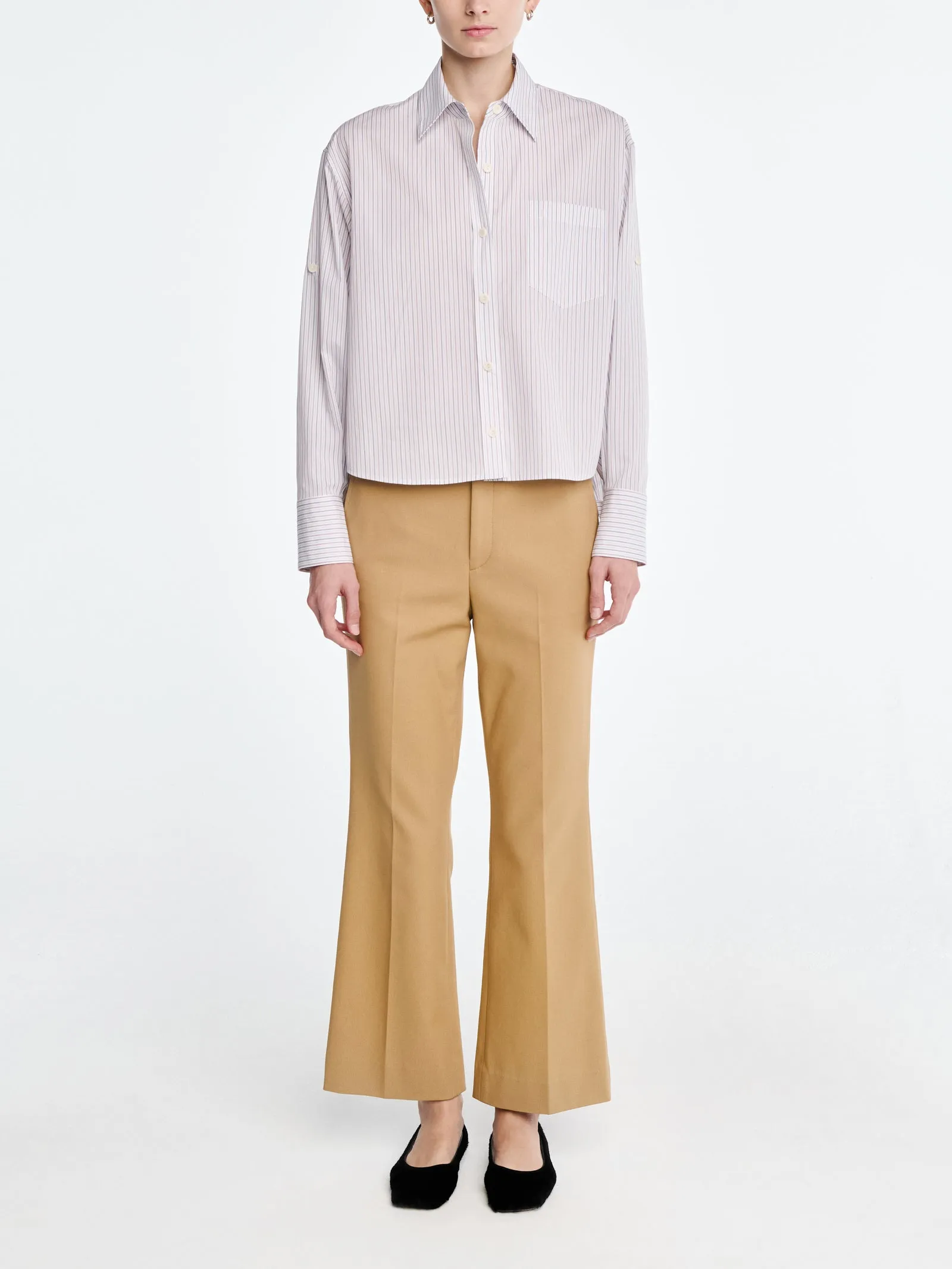 High Waisted Flare in Honey sold by MARIA McMANUS