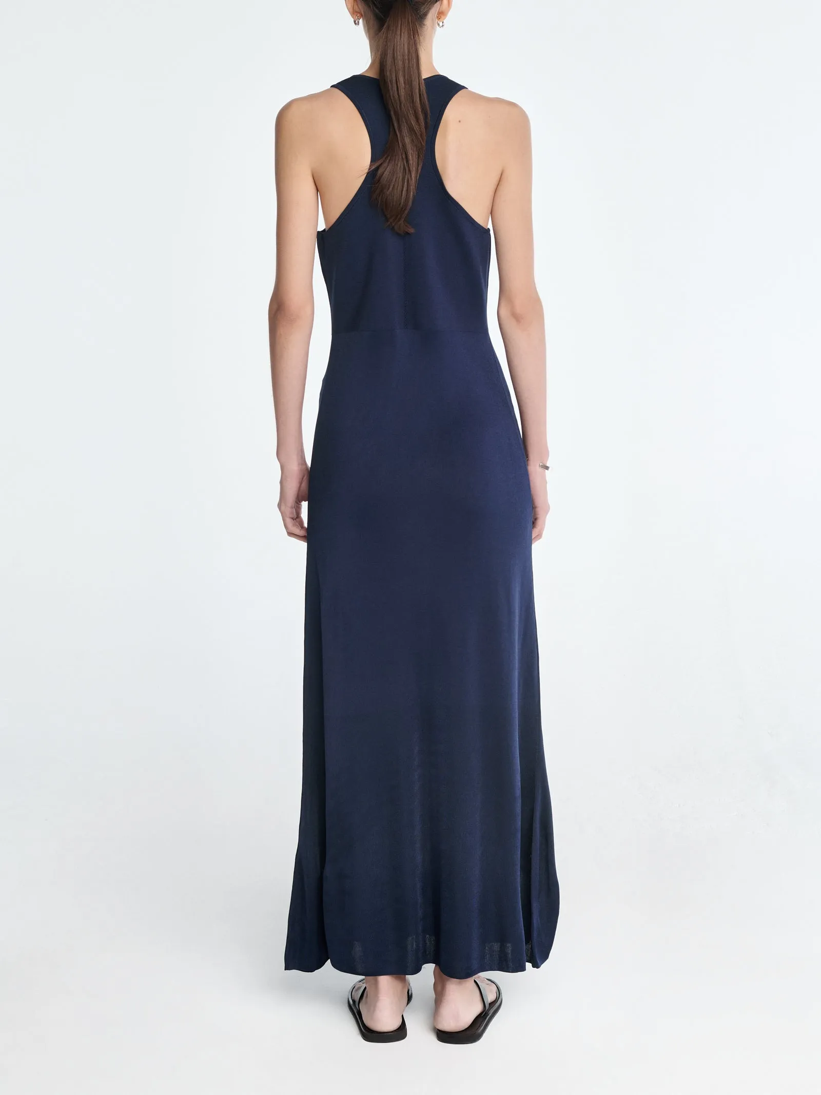 Racer Tank Dress in Navy Blue sold by MARIA McMANUS product image thumbnail 2