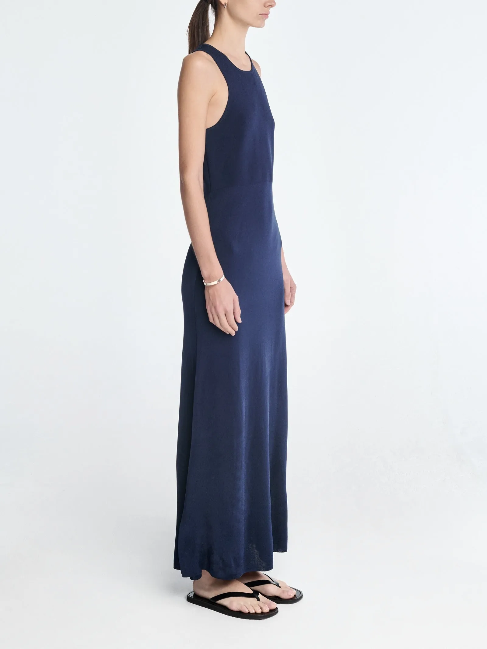 Racer Tank Dress in Navy Blue sold by MARIA McMANUS product image thumbnail 3