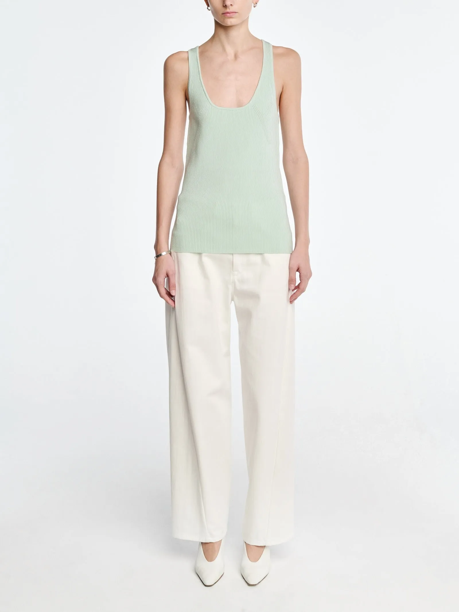 Skinny Racer Tank in Seaglass sold by MARIA McMANUS product image thumbnail 2