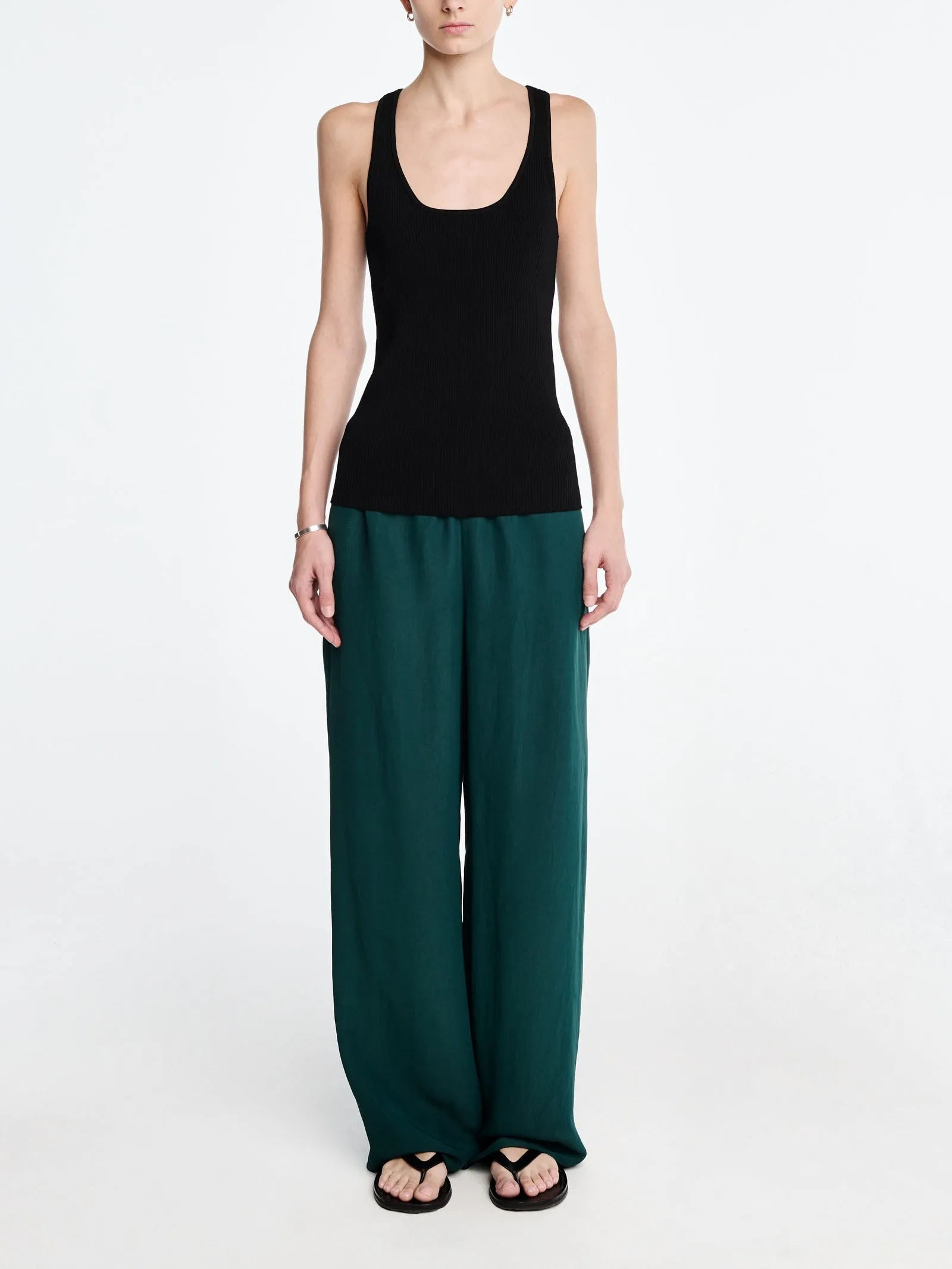 Skinny Racer Tank in Black sold by MARIA McMANUS product image thumbnail 3