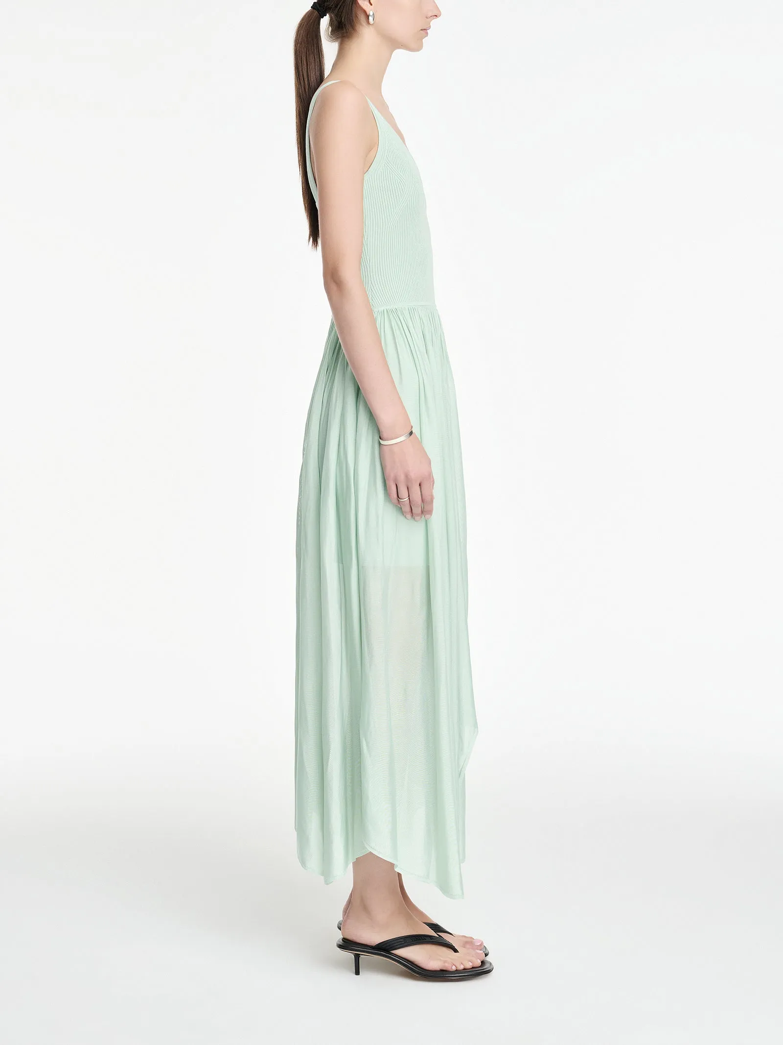 Wave Midi Tank Dress in Seaglass sold by MARIA McMANUS product image thumbnail 4