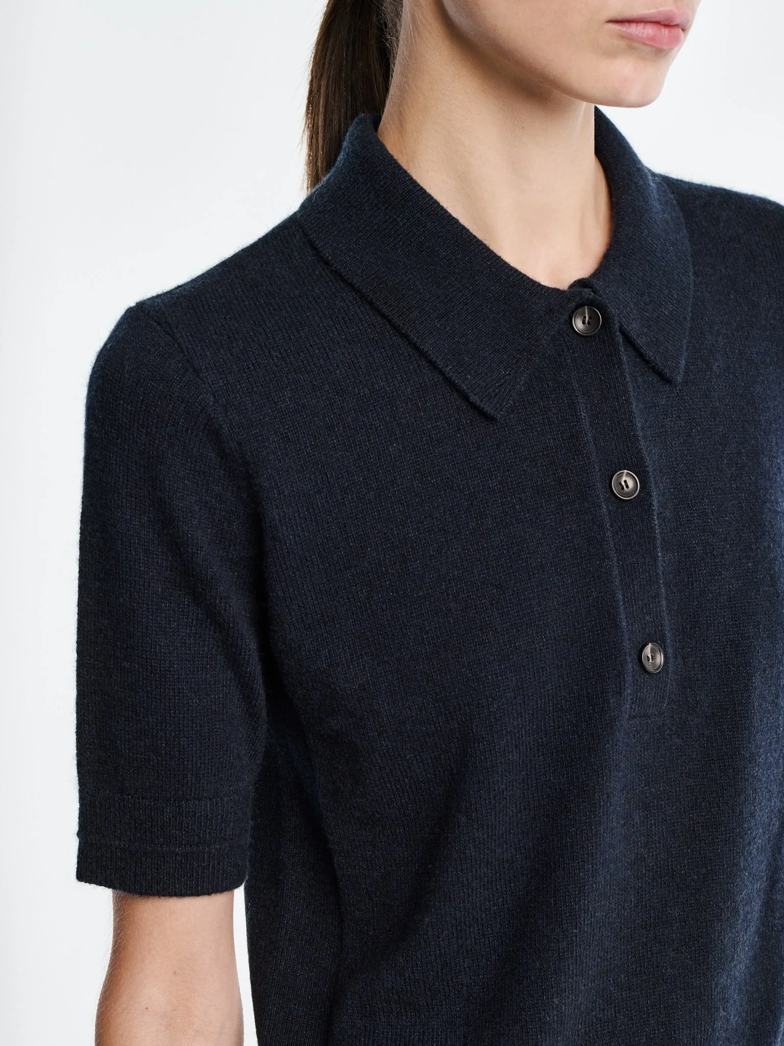 Jersey Polo in Navy sold by MARIA McMANUS product image thumbnail 5