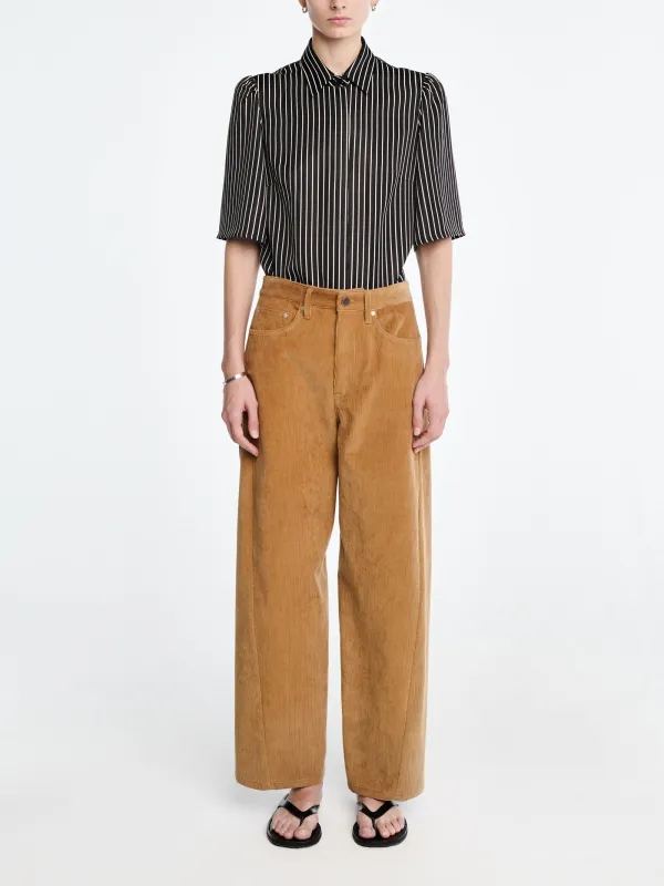 Crescent Leg Jean in Caramel made by MARIA McMANUS