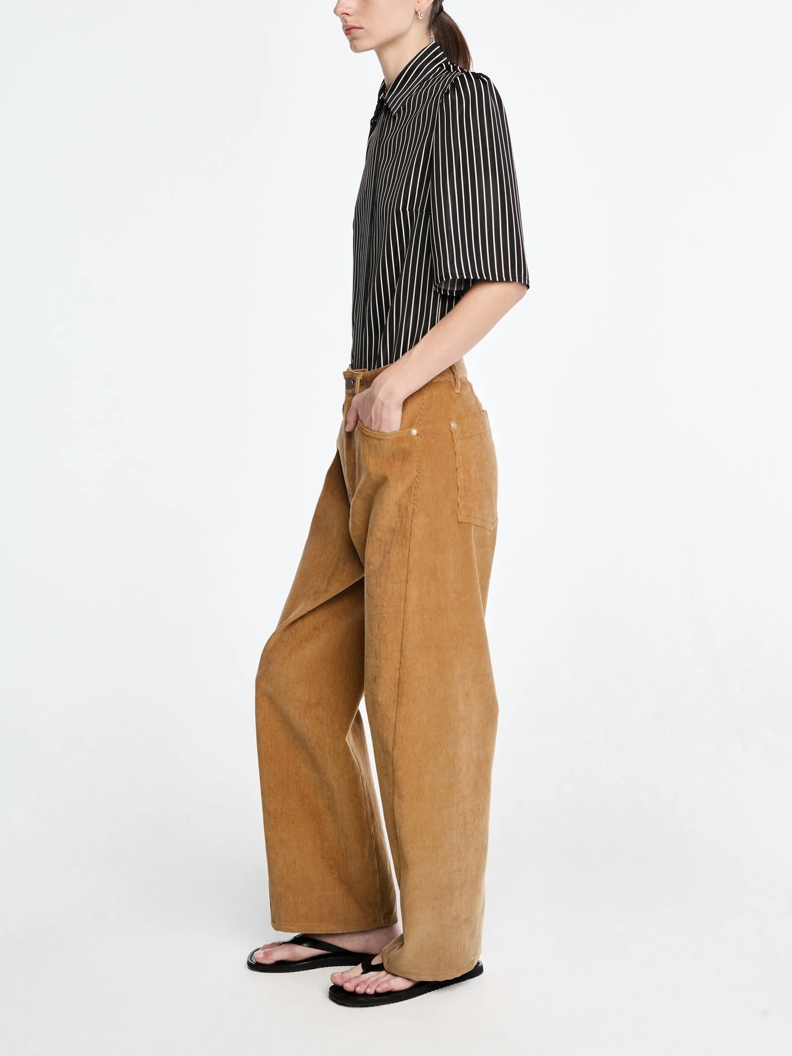 Crescent Leg Jean in Caramel sold by MARIA McMANUS product image thumbnail 2
