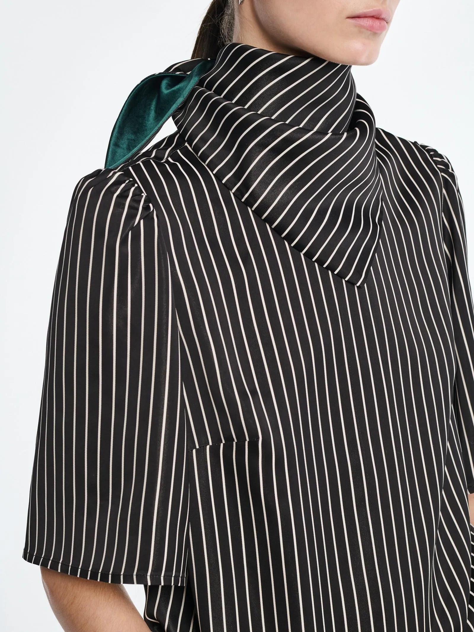 Bell Sleeve Blouse in Black Stripe sold by MARIA McMANUS product image thumbnail 5