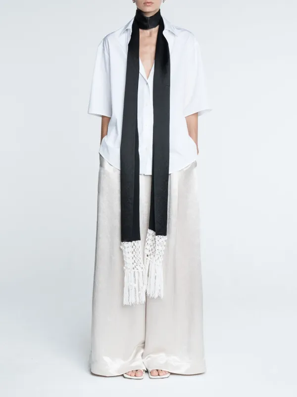 Macramé Opera Scarf in Black made by MARIA McMANUS