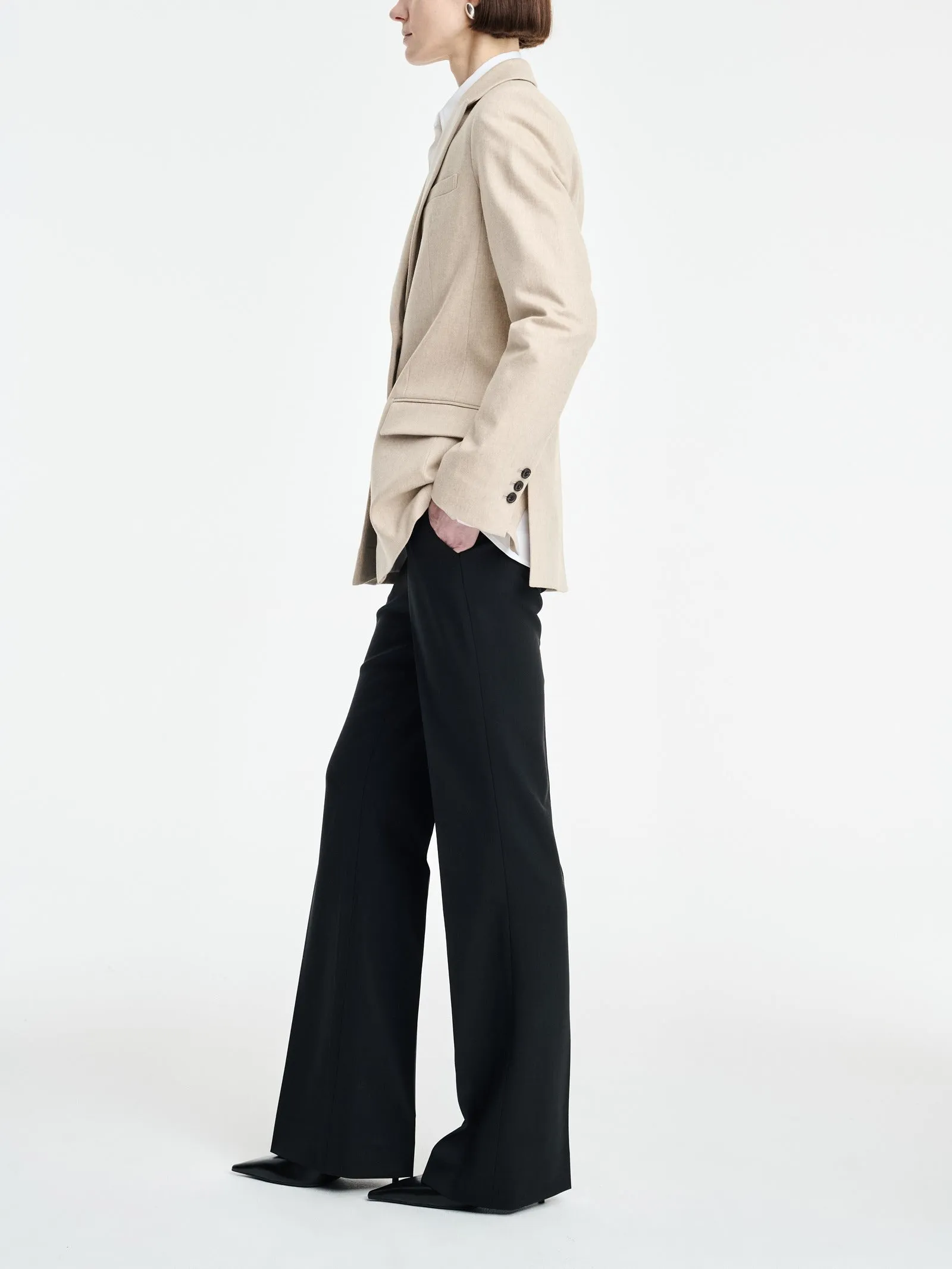 Single Breasted Blazer in Oatmeal sold by MARIA McMANUS product image thumbnail 2