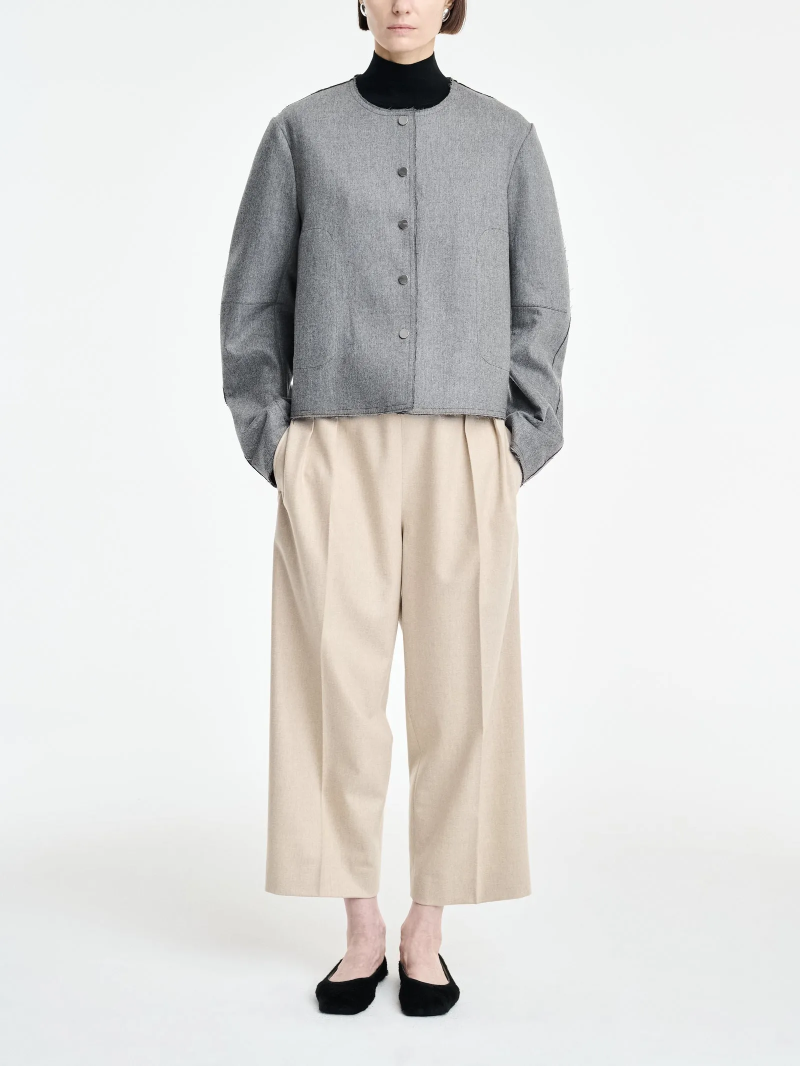Drawstring Trouser in Oatmeal sold by MARIA McMANUS product image thumbnail 2