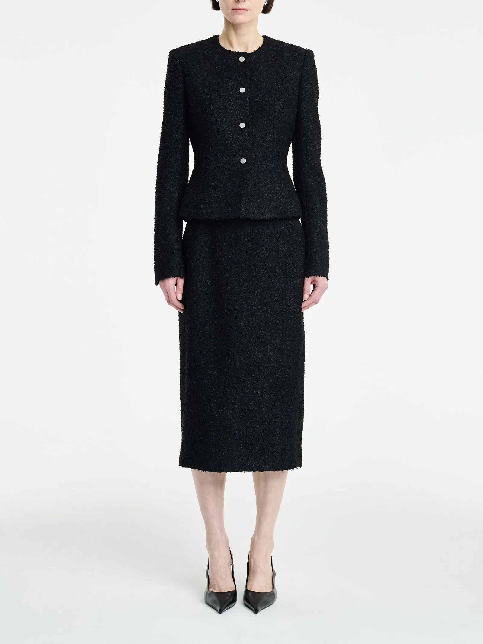 Blocked Pencil Skirt in Black sold by MARIA McMANUS product image thumbnail 3