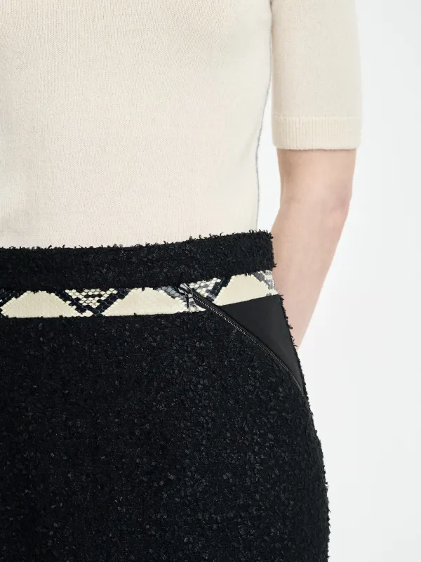Blocked Pencil Skirt in Black made by MARIA McMANUS