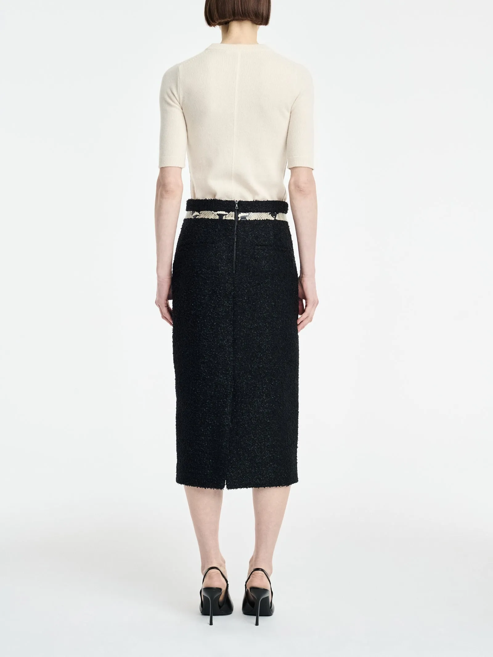 Blocked Pencil Skirt in Black sold by MARIA McMANUS product image thumbnail 4